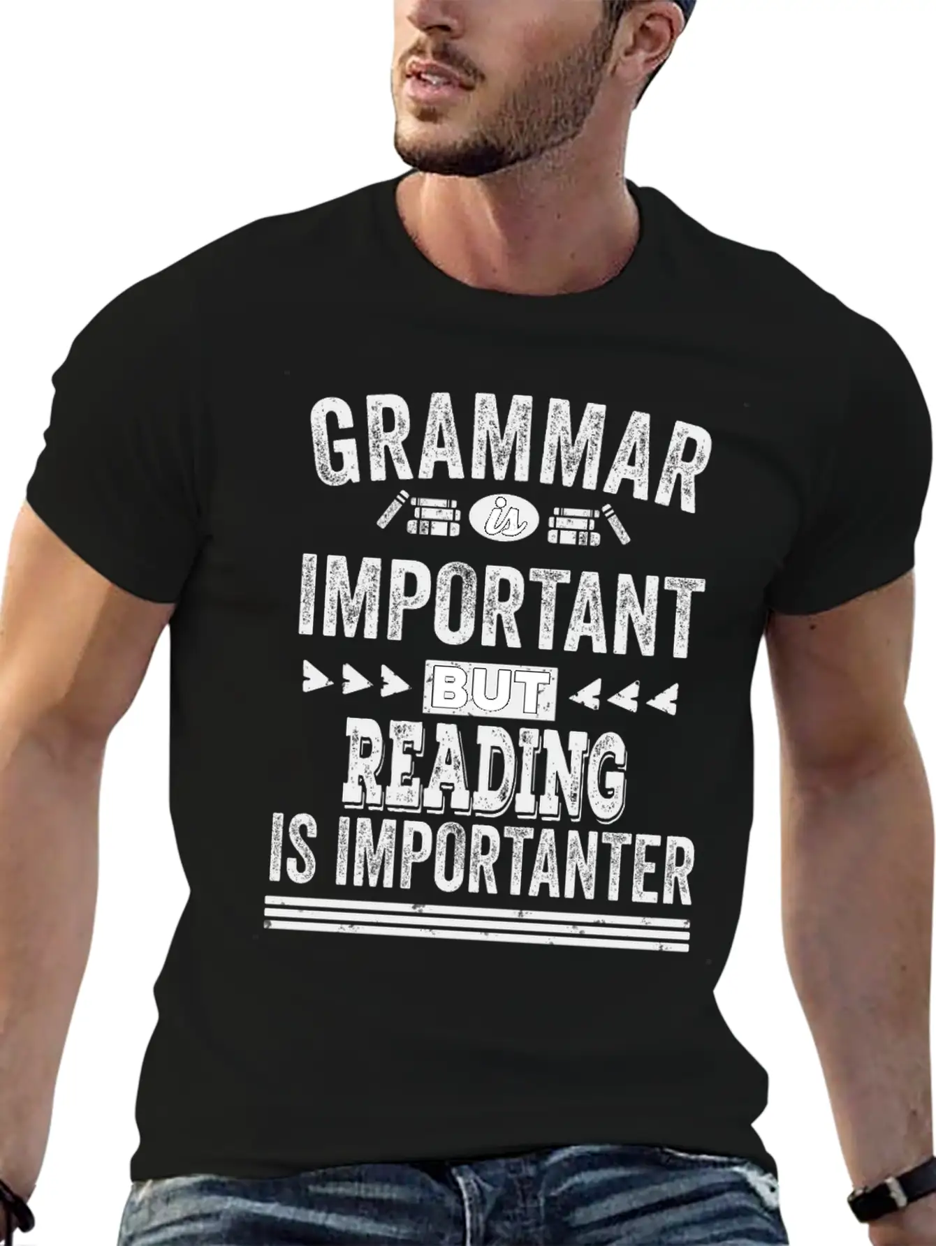 Funny Reading Shirt Classic Fit Graphic Tee For Daily Comfort – Unisex Cotton Shirt