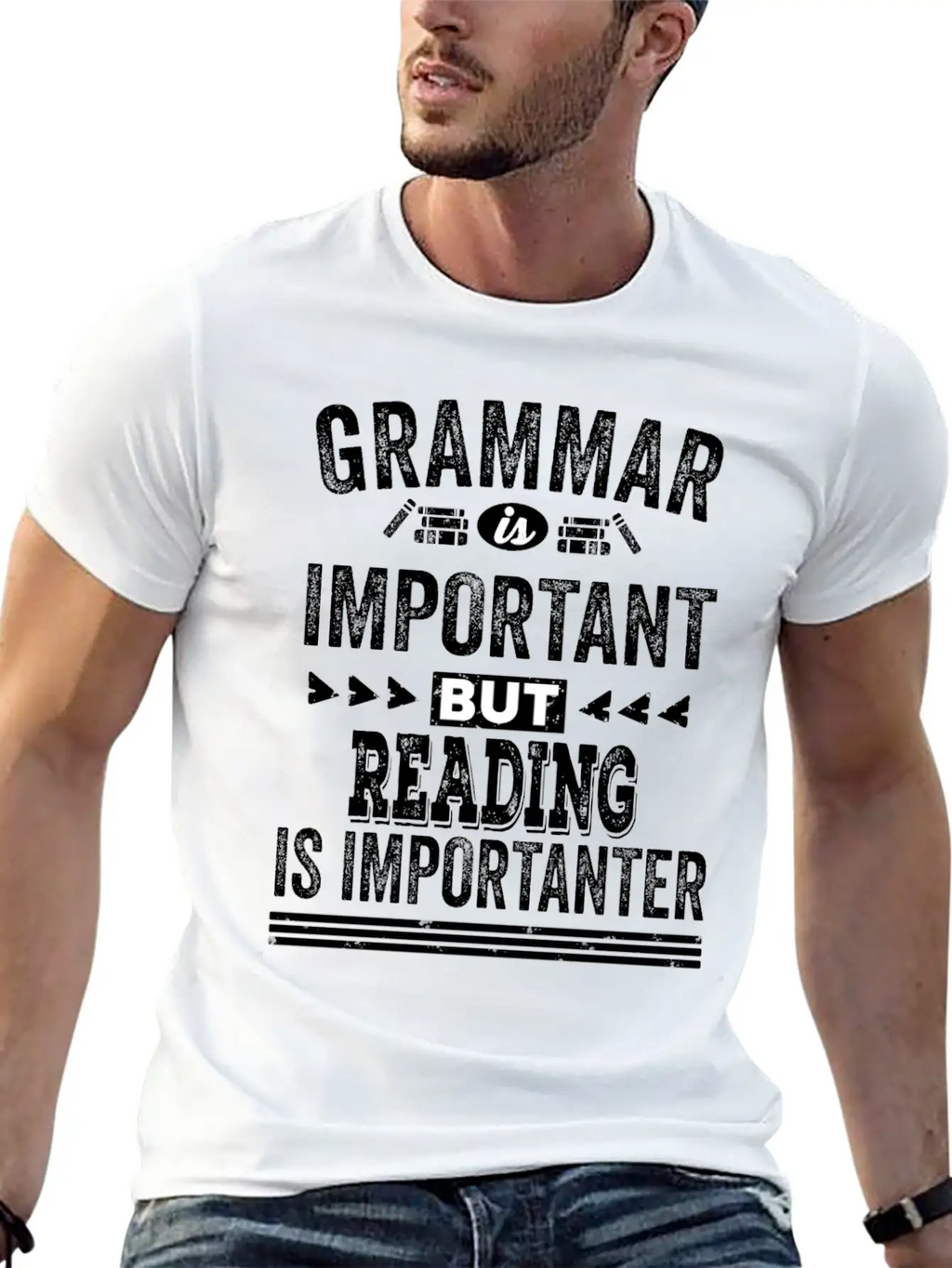 Funny Reading Shirt Classic Fit Graphic Tee For Daily Comfort – Unisex Cotton Shirt