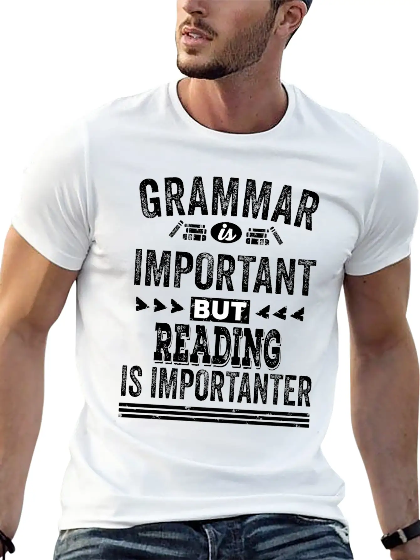 Funny Reading Shirt Classic Fit Graphic Tee For Daily Comfort – Unisex Cotton Shirt