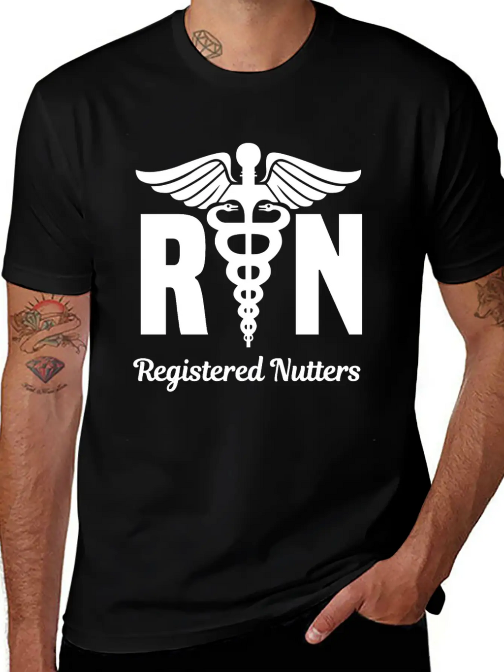 Funny Registered Nurse Wear RN Unisex Short Sleeve Soft Cotton T-Shirt – Casual Everyday Wear