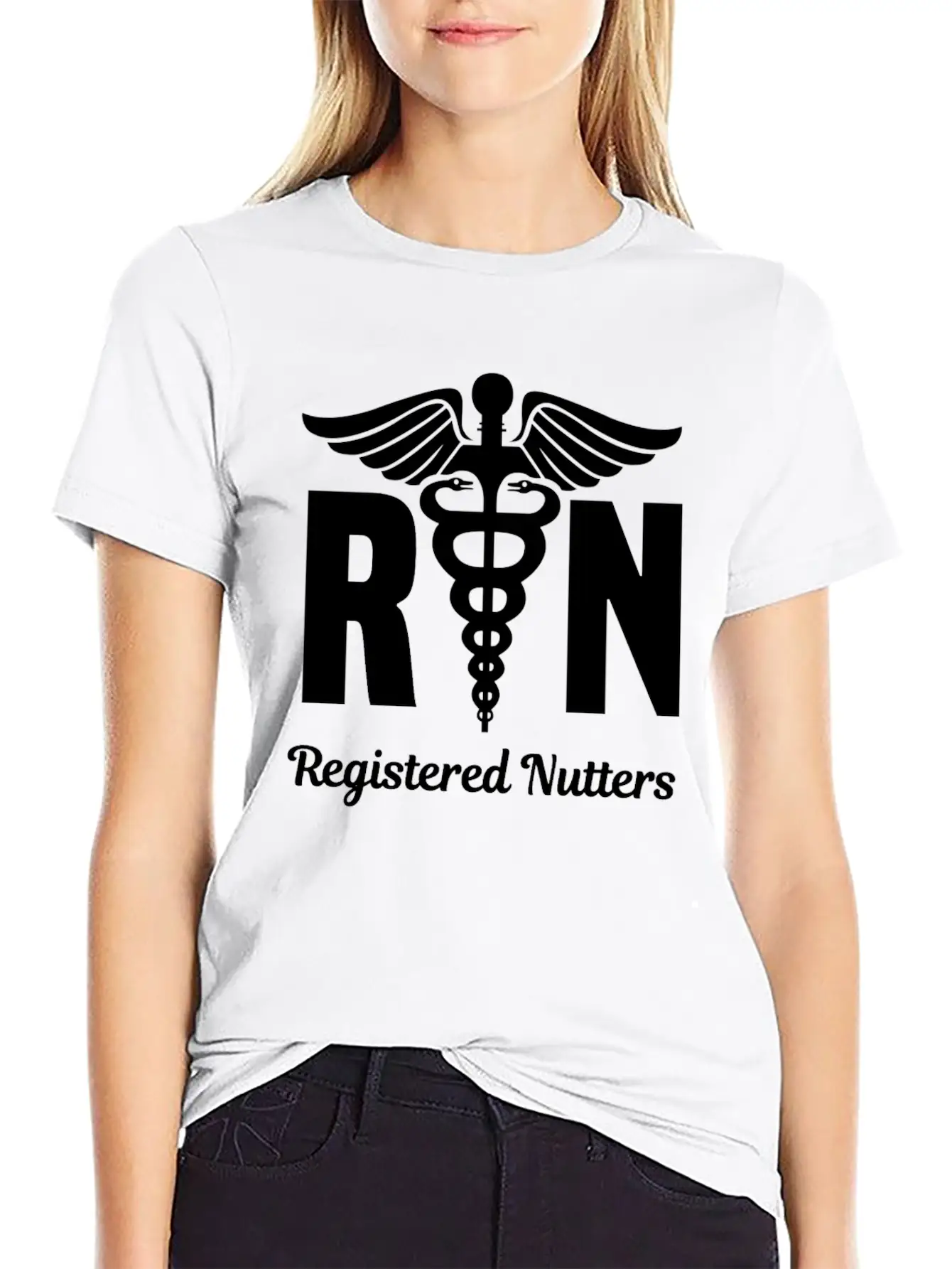 Funny Registered Nurse Wear RN Unisex Short Sleeve Soft Cotton T-Shirt – Casual Everyday Wear