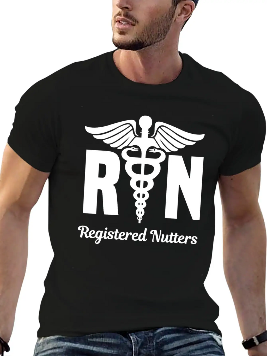 Funny Registered Nurse Wear RN Unisex Short Sleeve Soft Cotton T-Shirt – Casual Everyday Wear