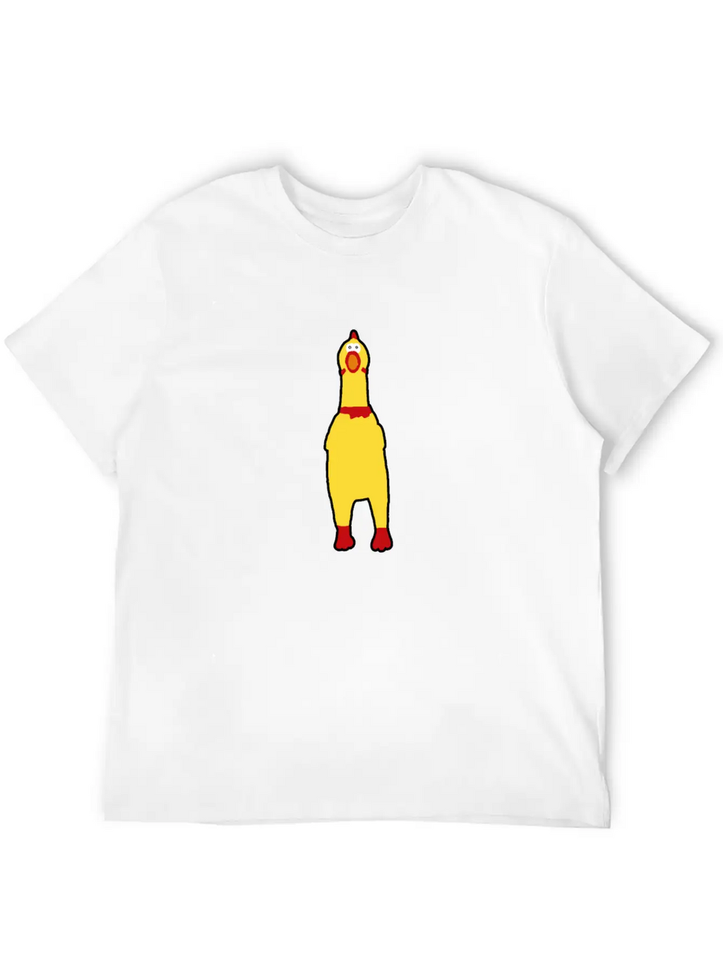 Funny Rubberchicken, Crazy Nerd Design Unisex Casual T-Shirt – Clean Design For Daily Comfort