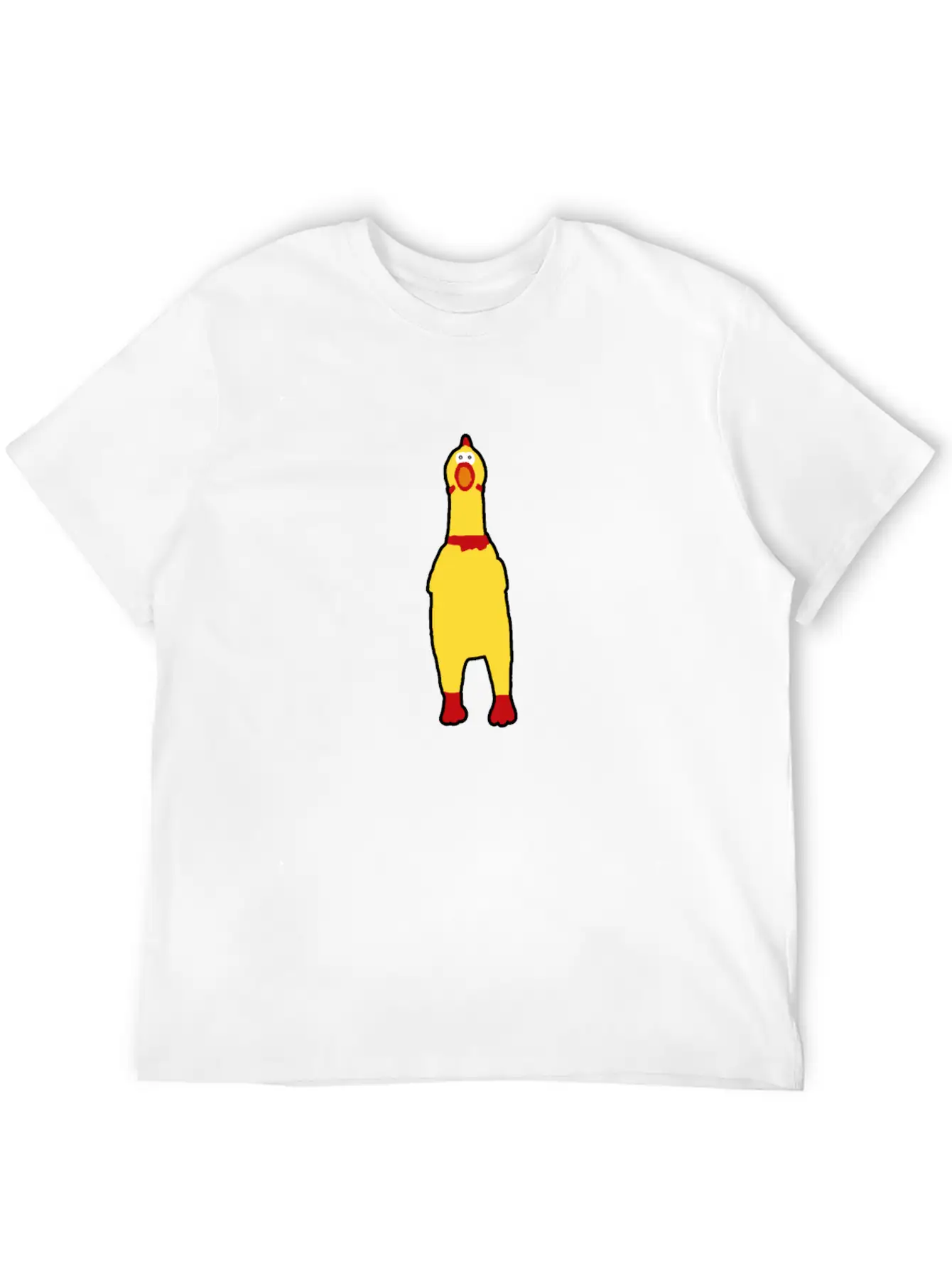 Funny Rubberchicken, Crazy Nerd Design Unisex Casual T-Shirt – Clean Design For Daily Comfort