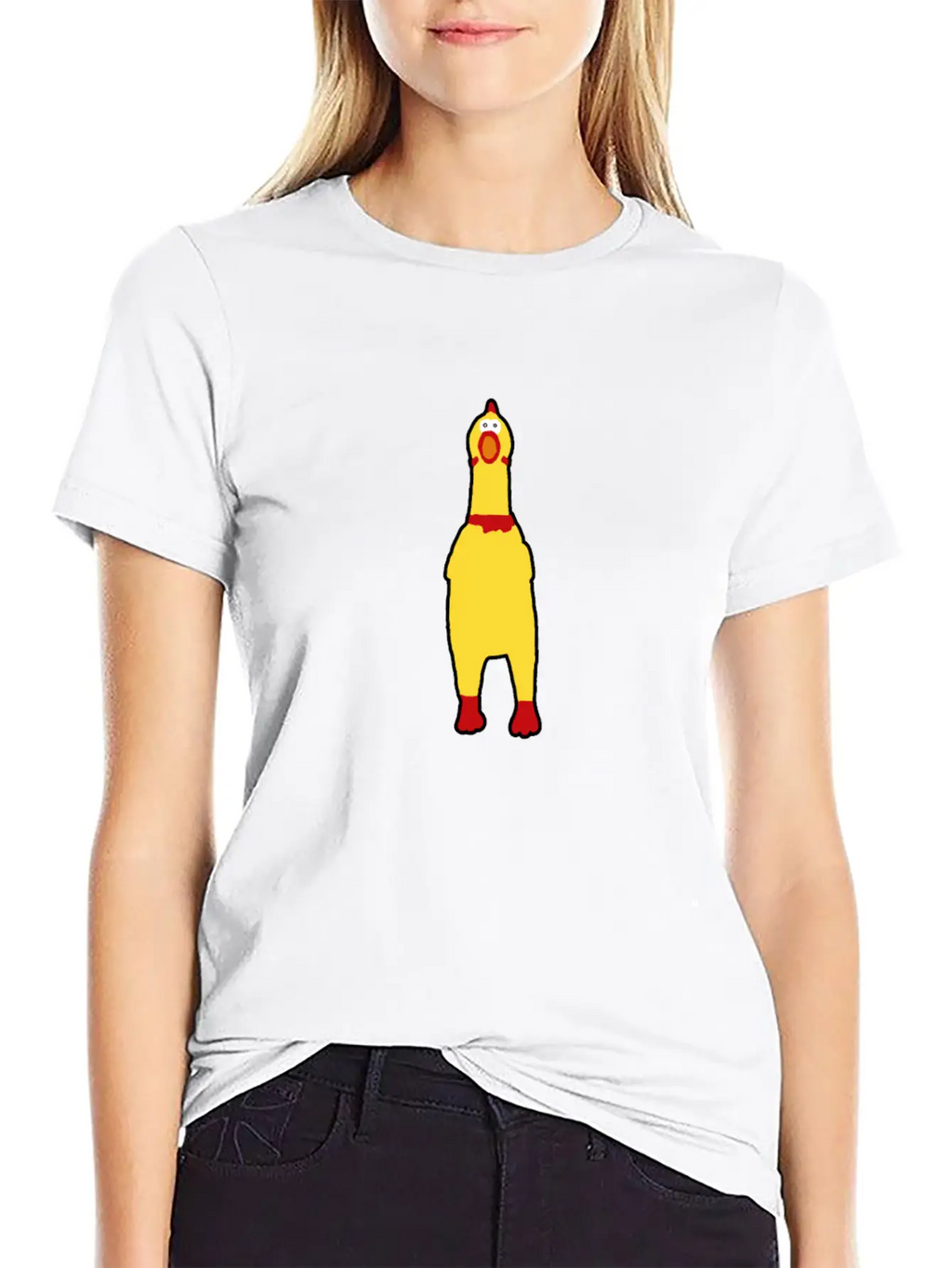 Funny Rubberchicken, Crazy Nerd Design Unisex Casual T-Shirt – Clean Design For Daily Comfort