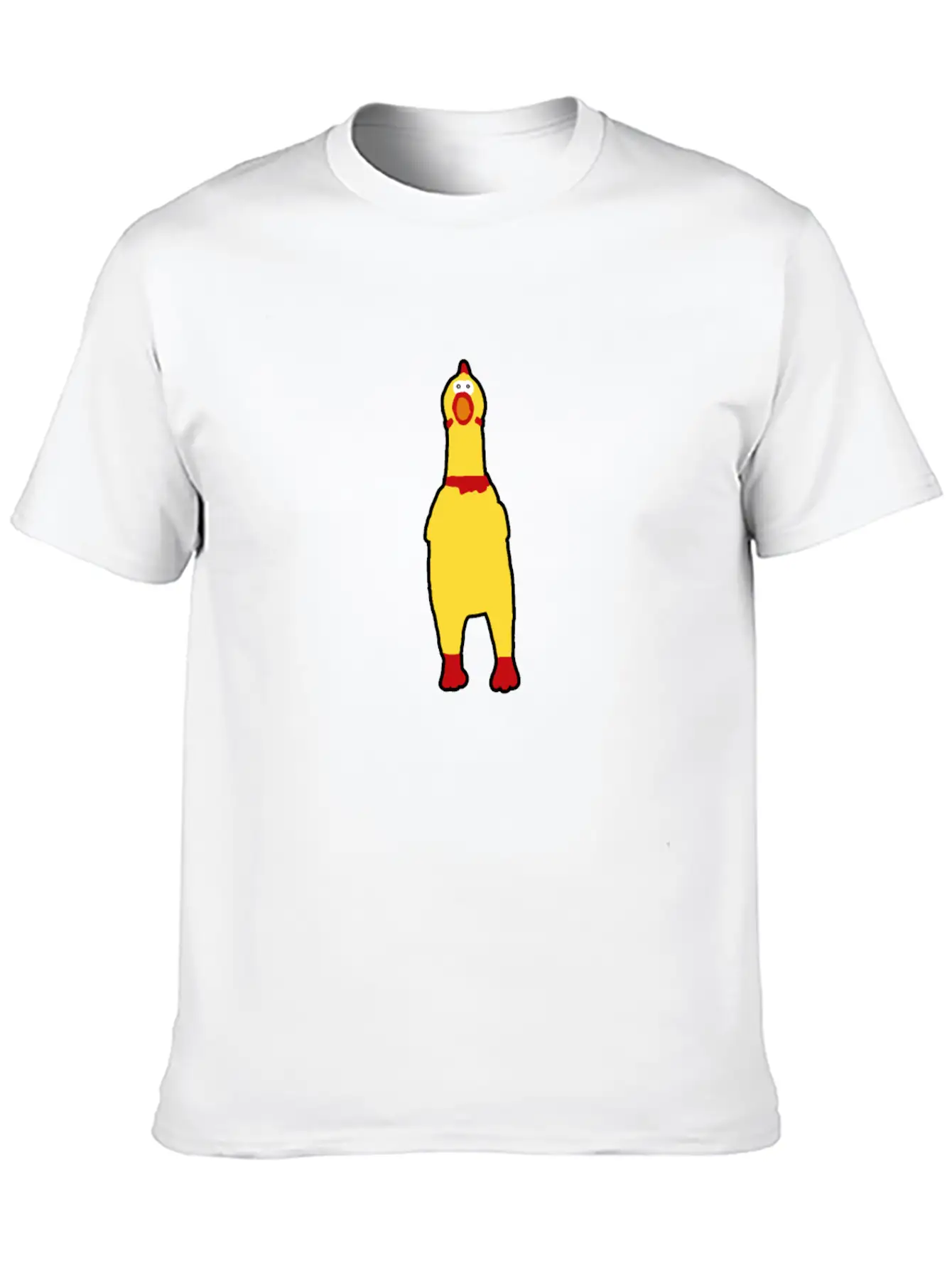 Funny Rubberchicken, Crazy Nerd Design Unisex Casual T-Shirt – Clean Design For Daily Comfort