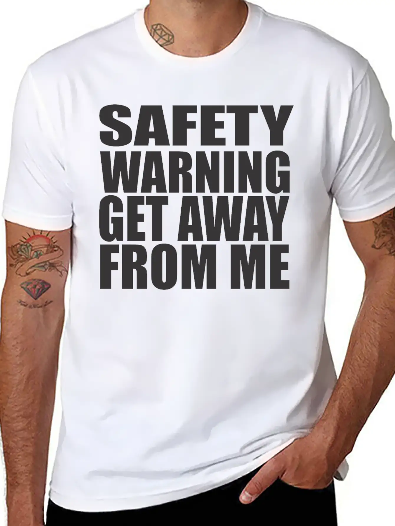 Funny Social Distancing | Bold Typography Casual Graphic T-Shirt – Simple And Comfortable Daily Wear