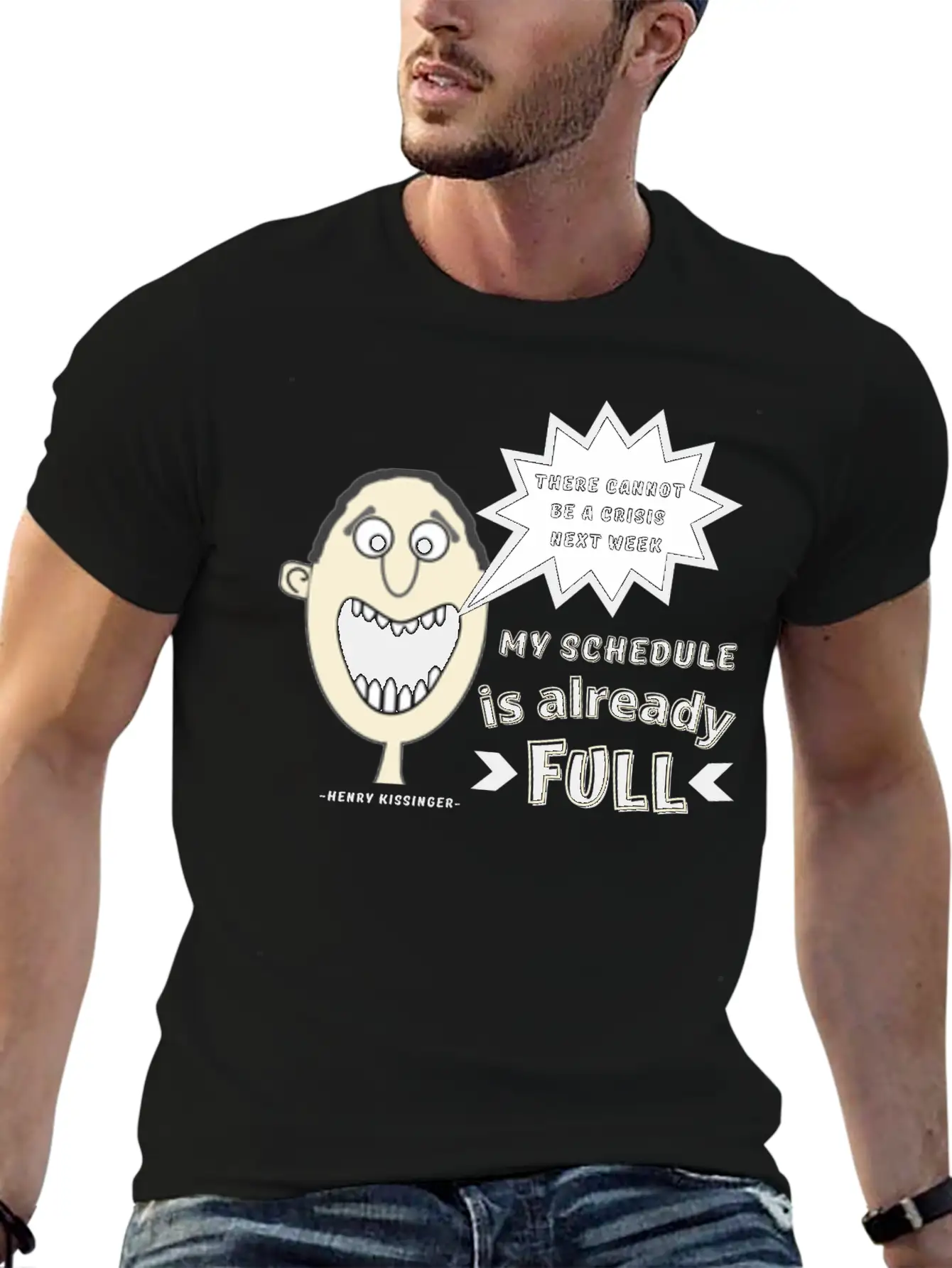Funny Stress Quote, Busy Life, Mom Life, Dad Life Unisex Casual T-Shirt – Clean Design For Daily Comfort