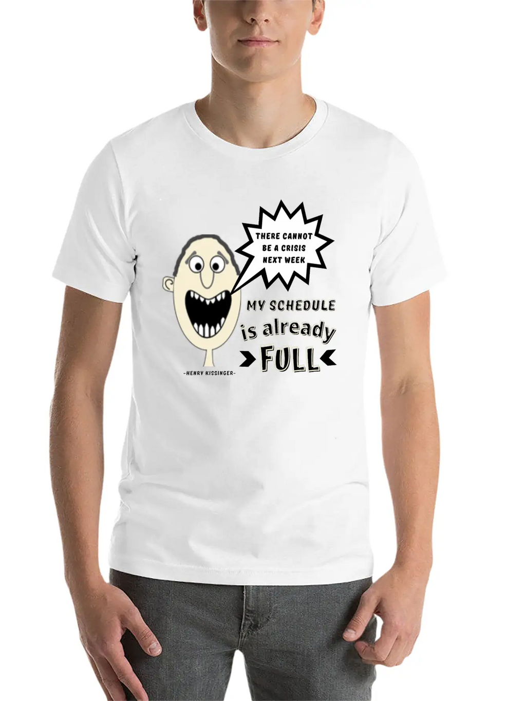 Funny Stress Quote, Busy Life, Mom Life, Dad Life Unisex Casual T-Shirt – Clean Design For Daily Comfort