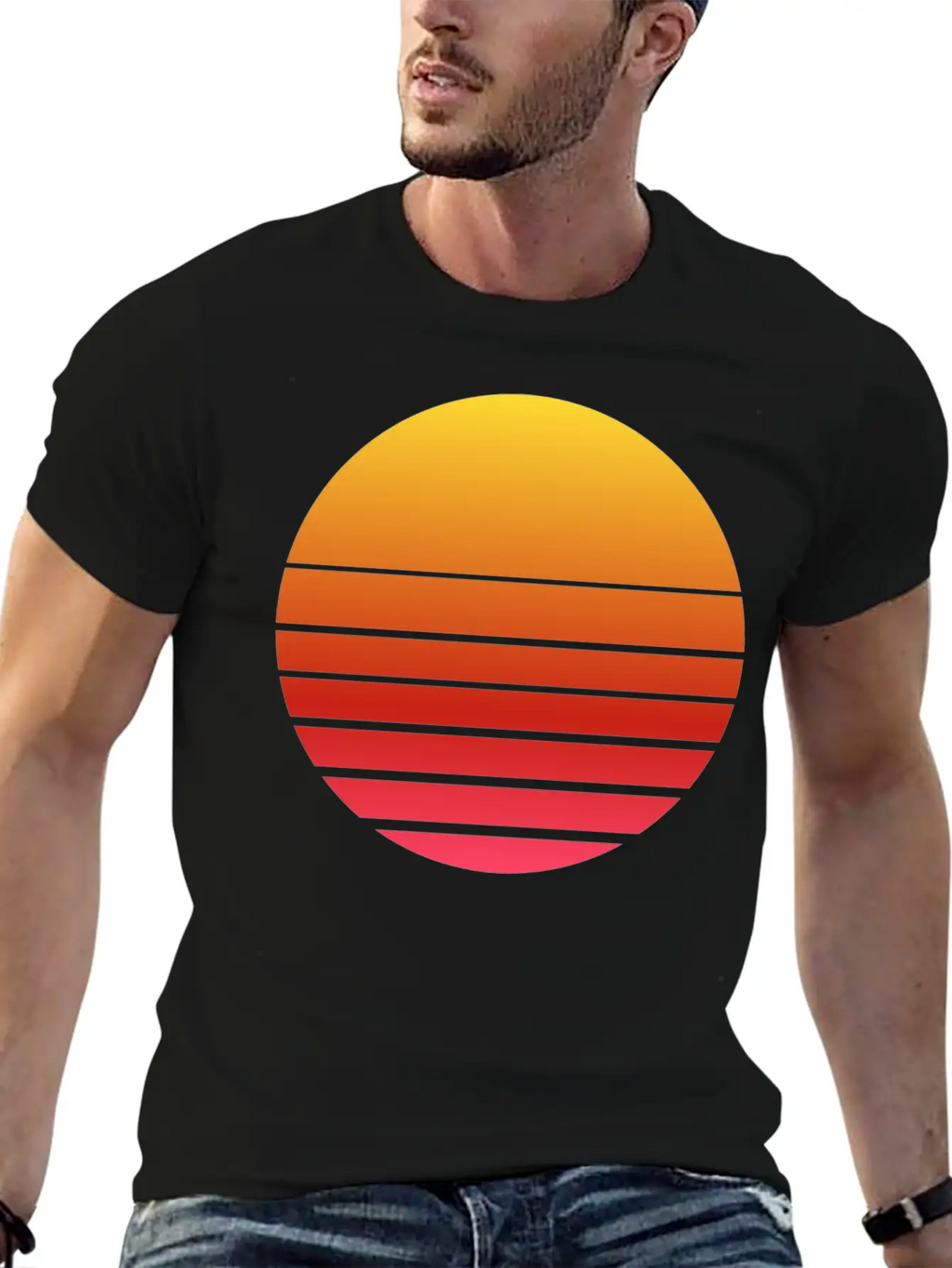 Funny Sunset Sunrise Summer Gifts Casual Graphic T-Shirt – Simple And Comfortable Daily Wear