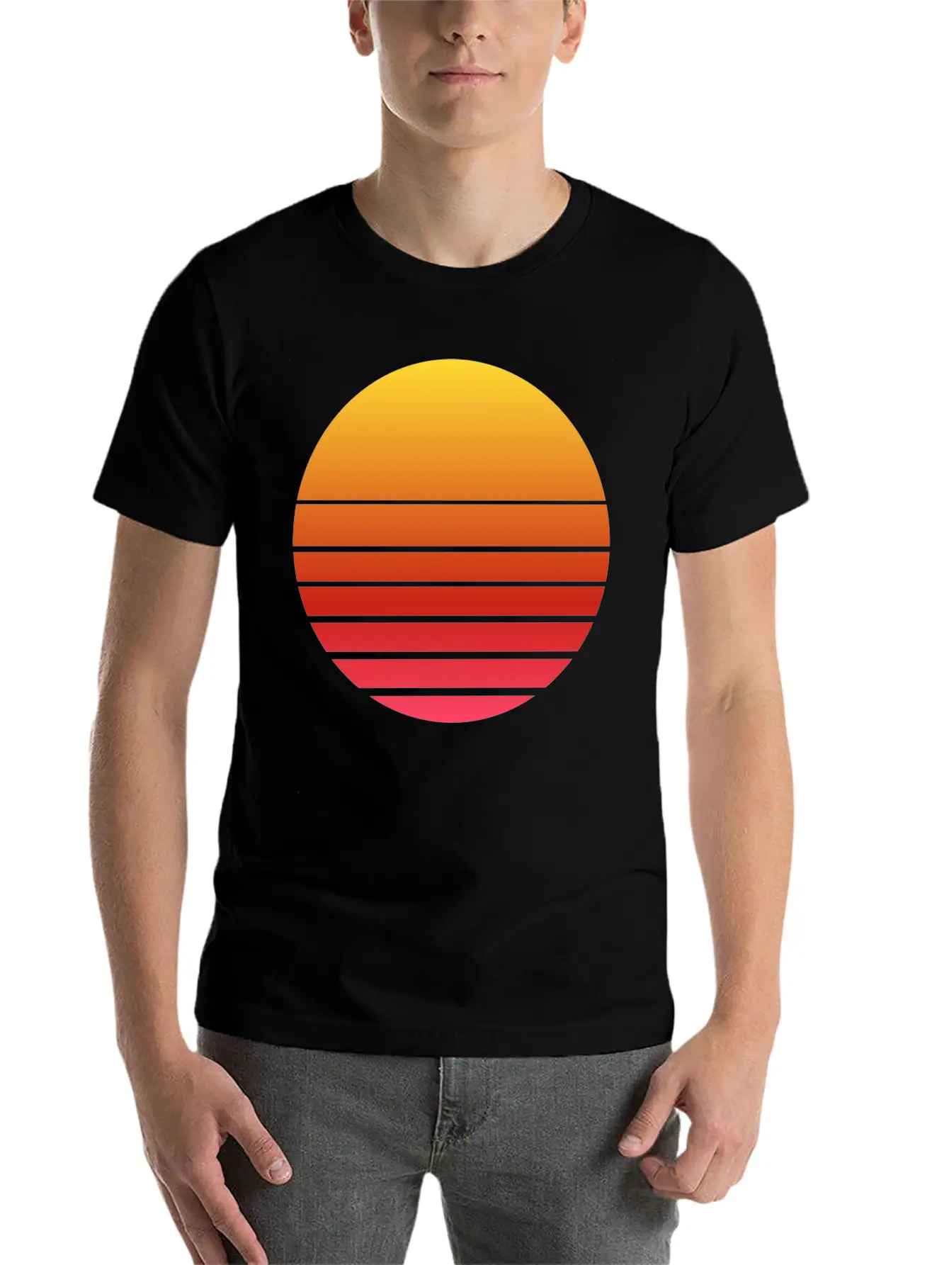 Funny Sunset Sunrise Summer Gifts Casual Graphic T-Shirt – Simple And Comfortable Daily Wear