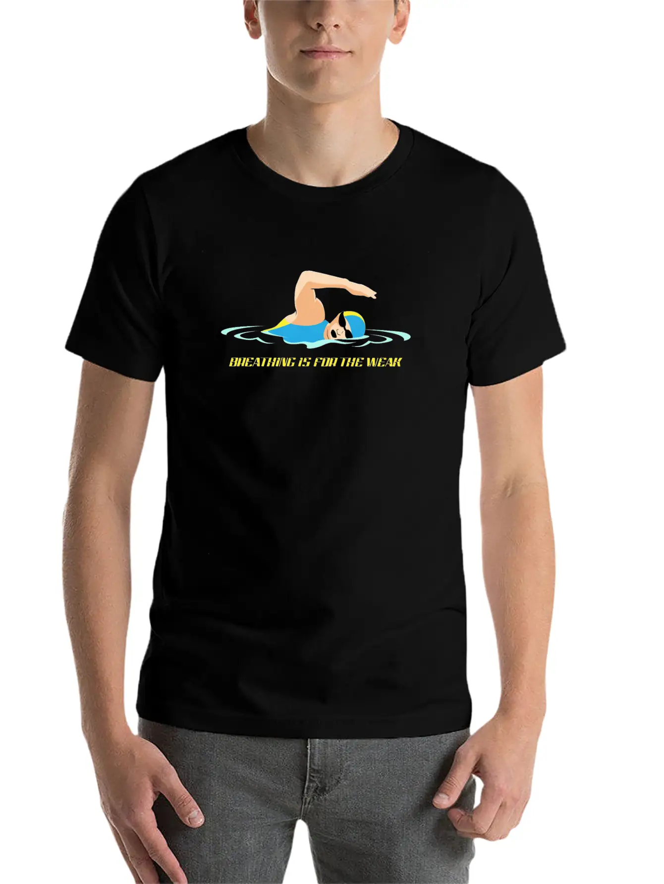 Funny Swimming Shirts Essential Cotton Tee For Daily Outfits – Unisex Style