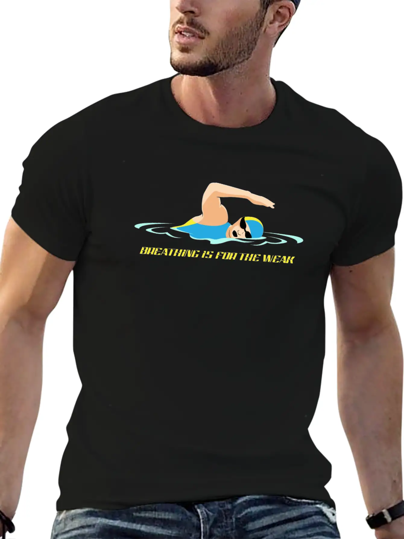 Funny Swimming Shirts Essential Cotton Tee For Daily Outfits – Unisex Style