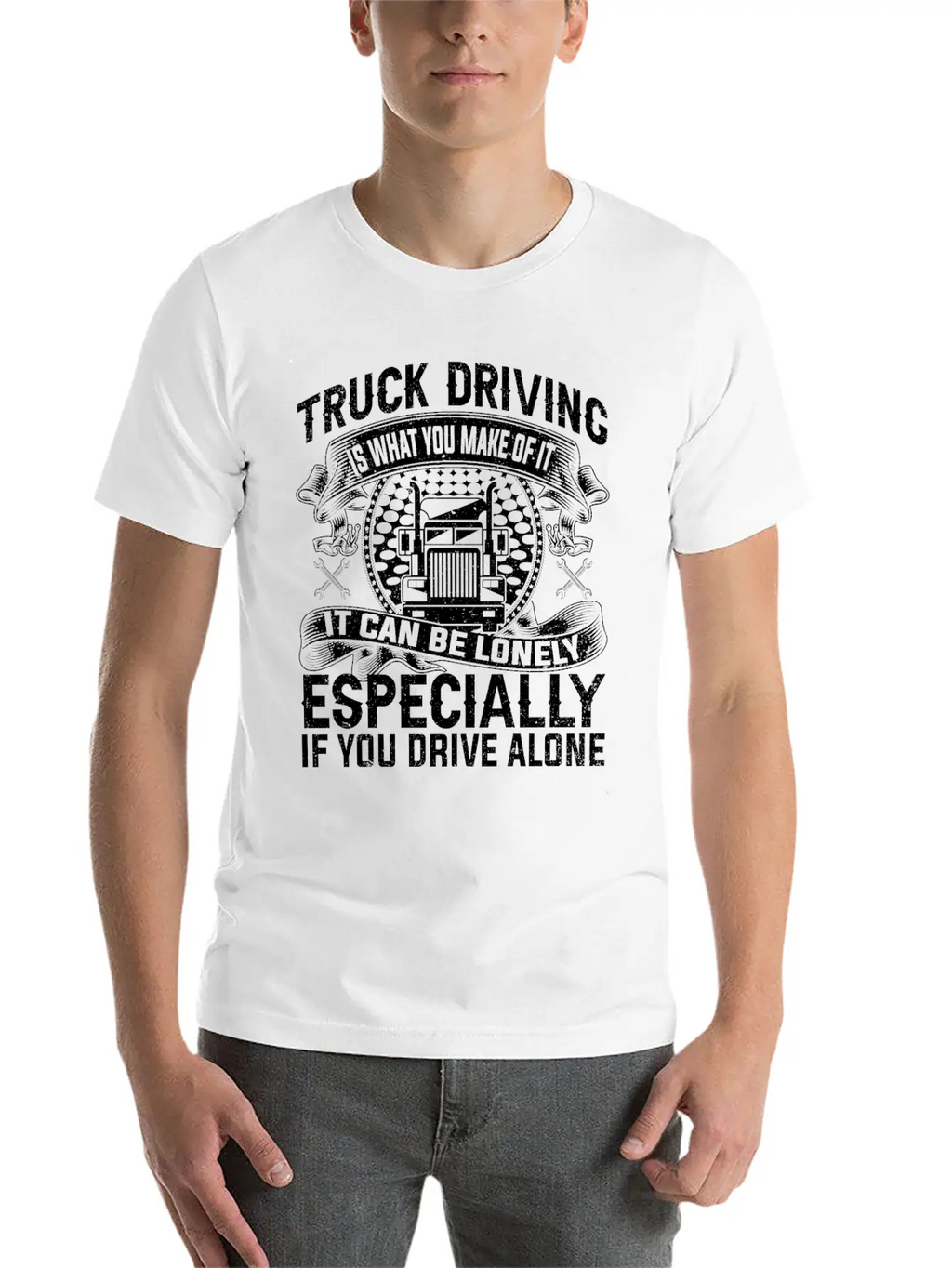Funny Truck Driver Gifts Classic Fit Graphic Tee For Daily Comfort – Unisex Cotton Shirt
