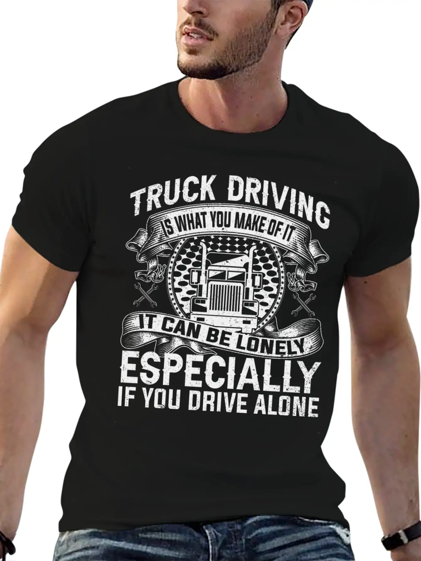 Funny Truck Driver Gifts Classic Fit Graphic Tee For Daily Comfort – Unisex Cotton Shirt