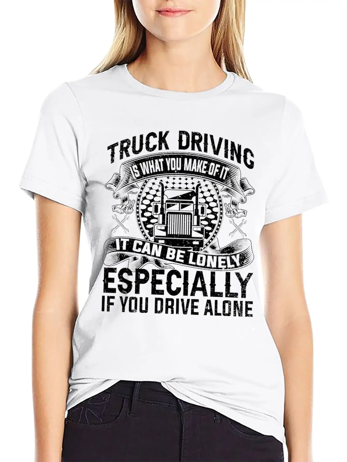 Funny Truck Driver Gifts Classic Fit Graphic Tee For Daily Comfort – Unisex Cotton Shirt