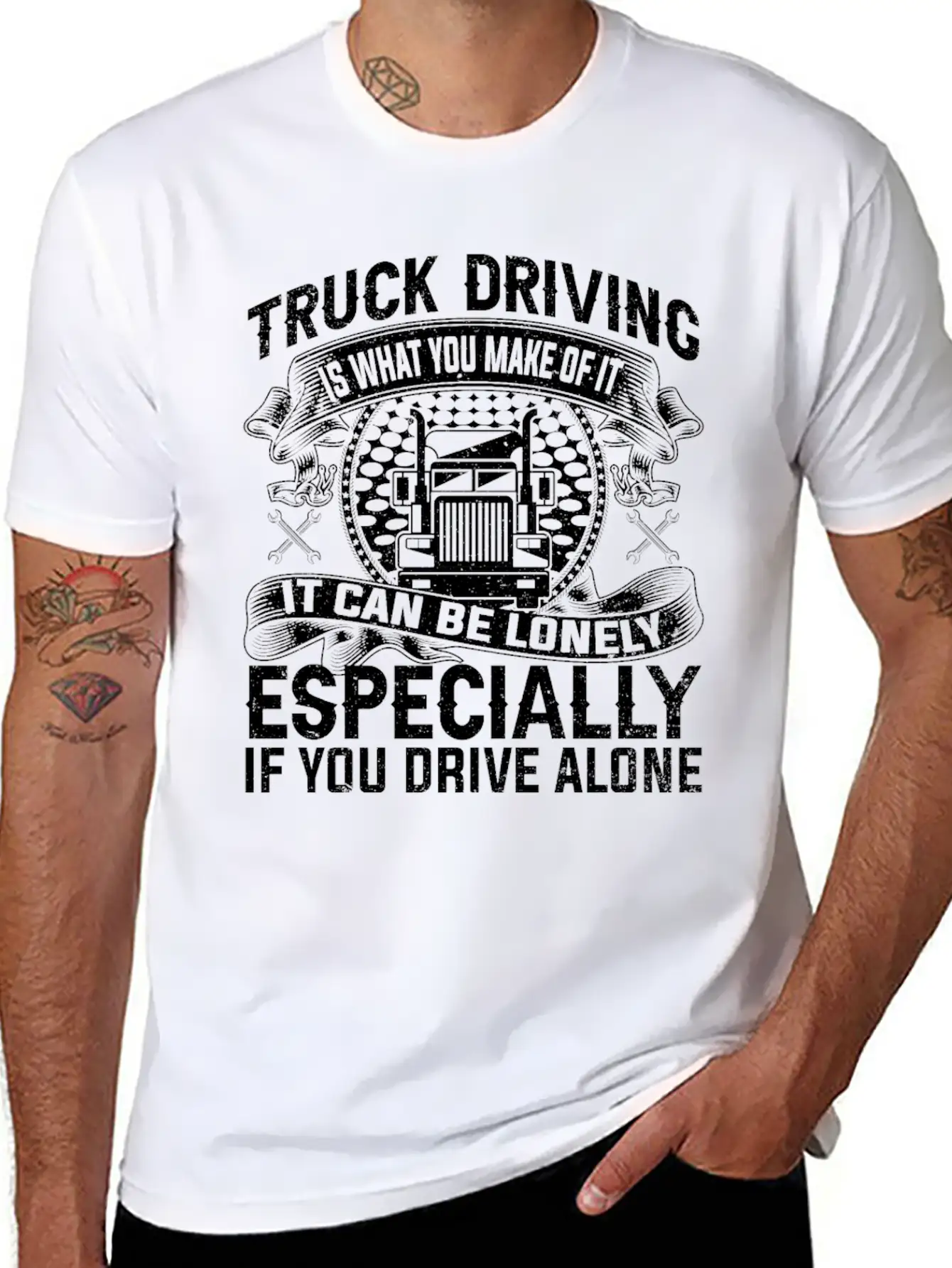 Funny Truck Driver Gifts Classic Fit Graphic Tee For Daily Comfort – Unisex Cotton Shirt