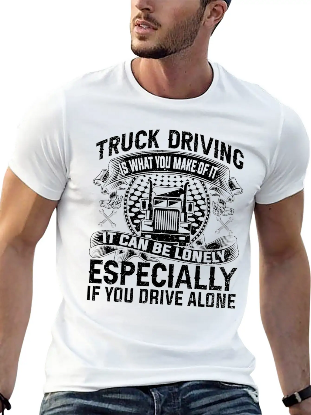 Funny Truck Driver Gifts Classic Fit Graphic Tee For Daily Comfort – Unisex Cotton Shirt