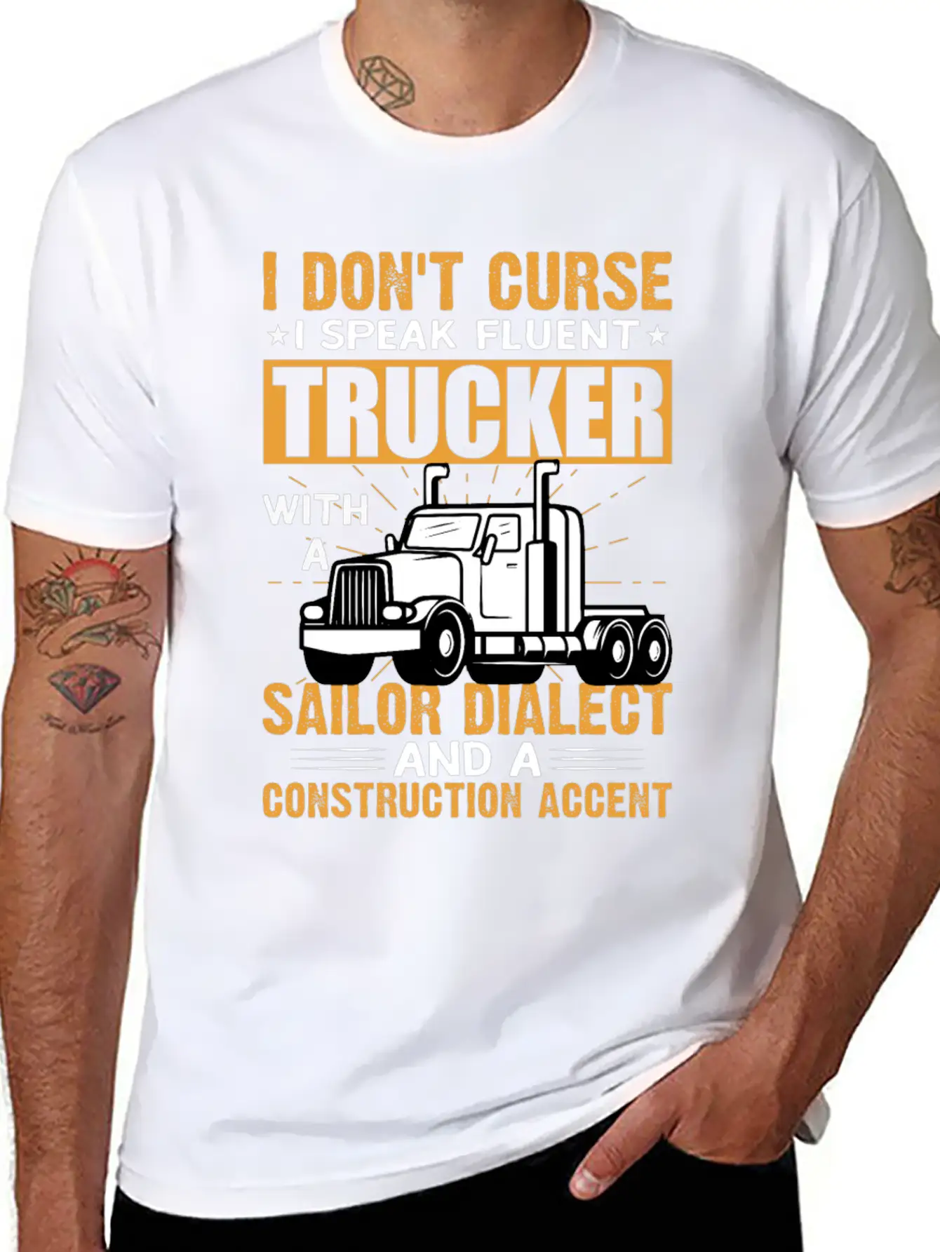 Funny Trucks Lovers - Truck Drivers - Truck Driver Unisex Casual T-Shirt – Clean Design For Daily Comfort