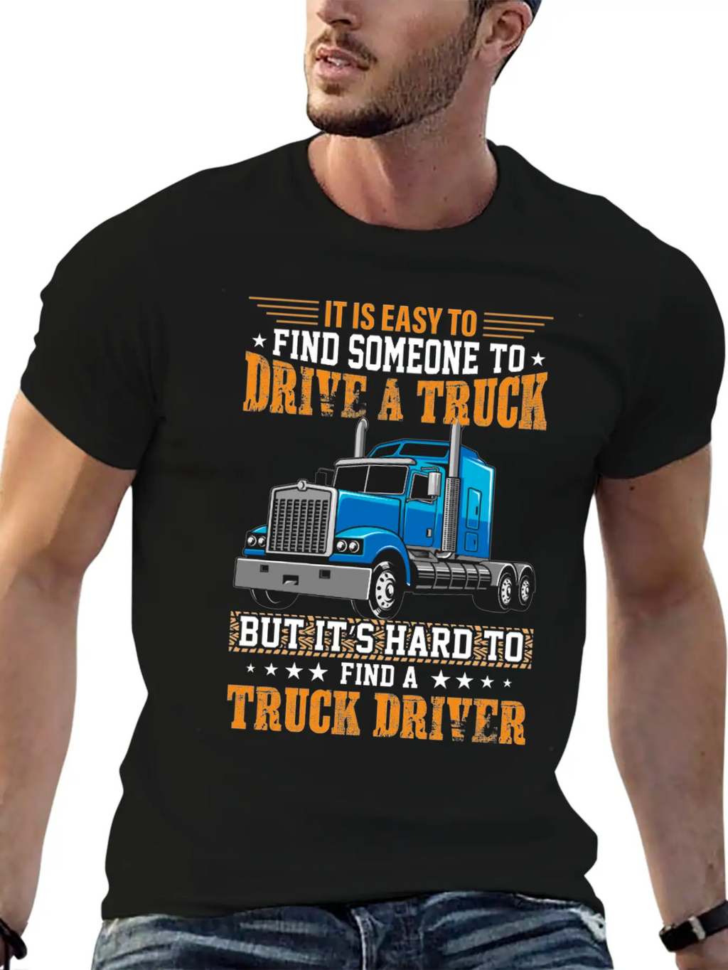 Funny Trucks Lovers - Truck Drivers - Truck Driver Unisex Short Sleeve Soft Cotton T-Shirt – Casual Everyday Wear