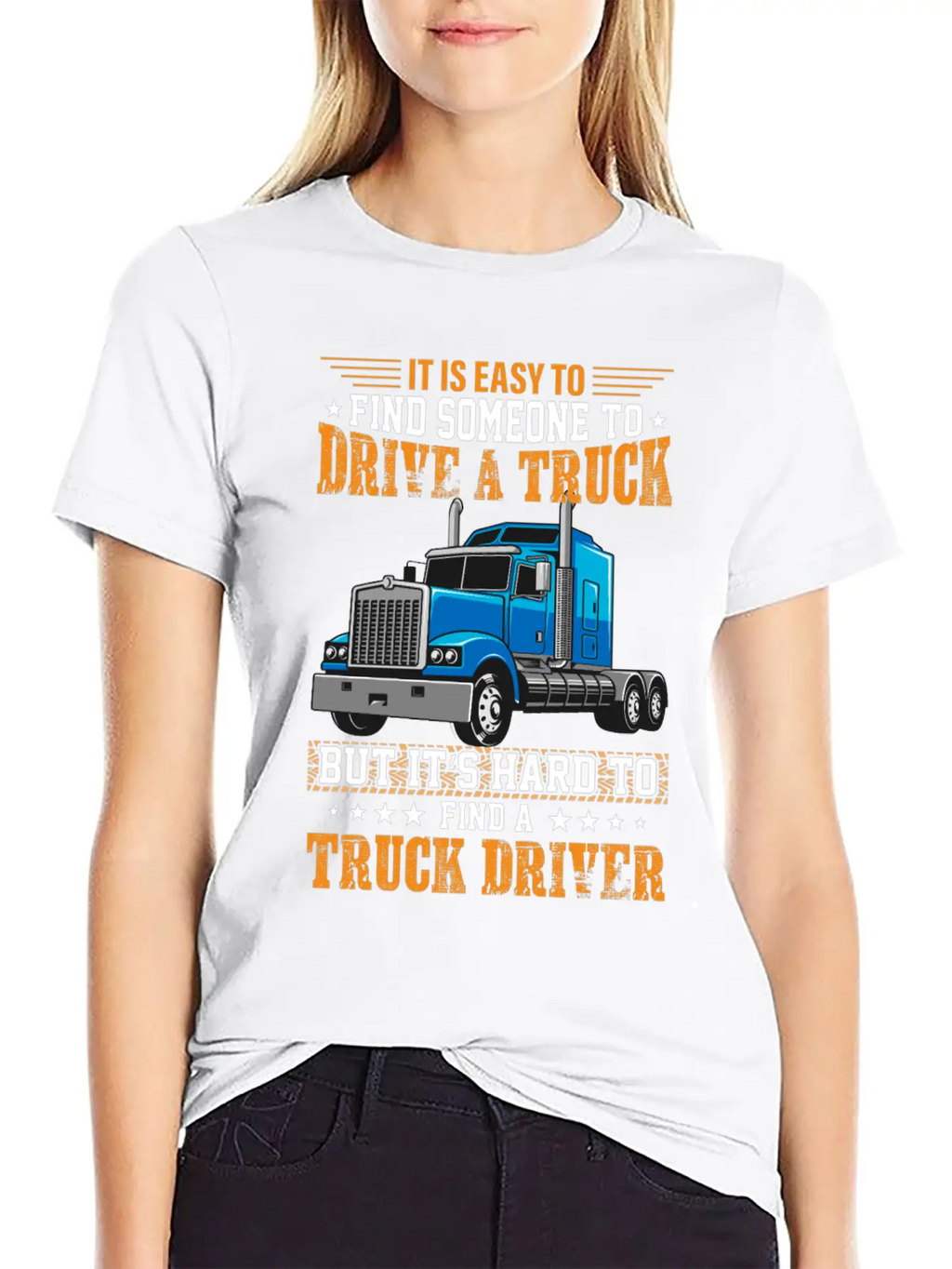Funny Trucks Lovers - Truck Drivers - Truck Driver Unisex Short Sleeve Soft Cotton T-Shirt – Casual Everyday Wear