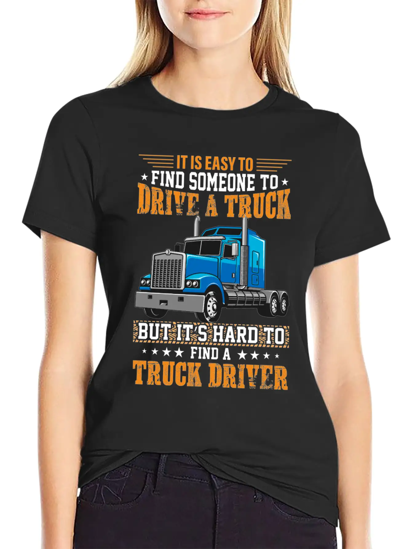 Funny Trucks Lovers - Truck Drivers - Truck Driver Unisex Short Sleeve Soft Cotton T-Shirt – Casual Everyday Wear