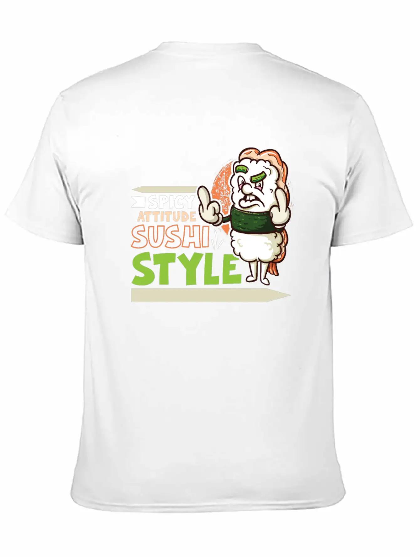 Funny Unhappy Sushi Japanese Food Miso-Unhappy Unisex Casual T-Shirt – Clean Design For Daily Comfort