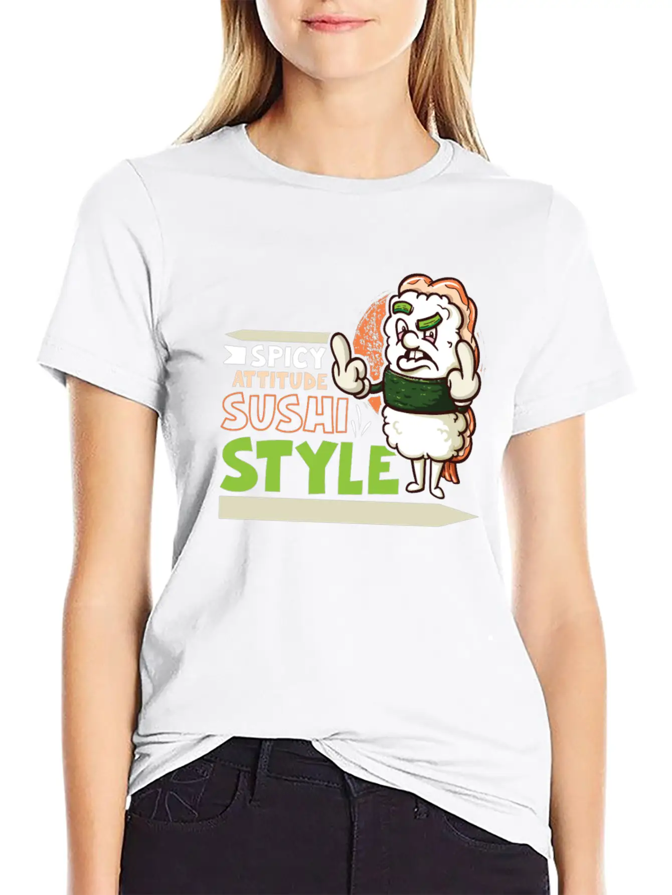 Funny Unhappy Sushi Japanese Food Miso-Unhappy Unisex Casual T-Shirt – Clean Design For Daily Comfort