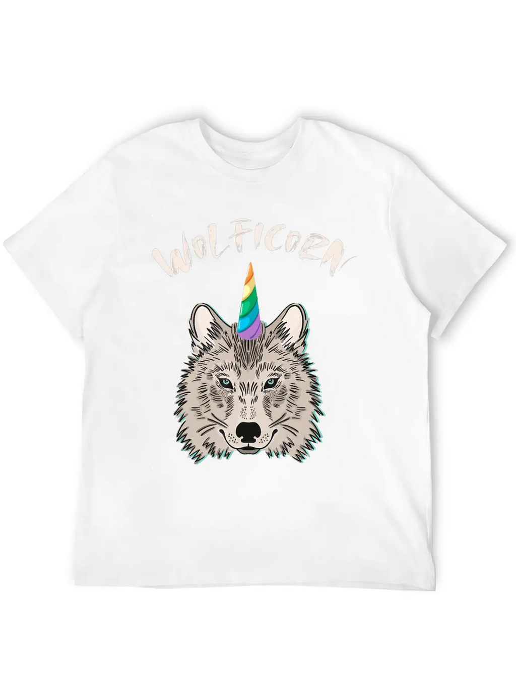 Funny Wolficorn Unicorn Wolf Halloween Party Easy Breathable Soft Cotton T-Shirt – Timeless Casual Look