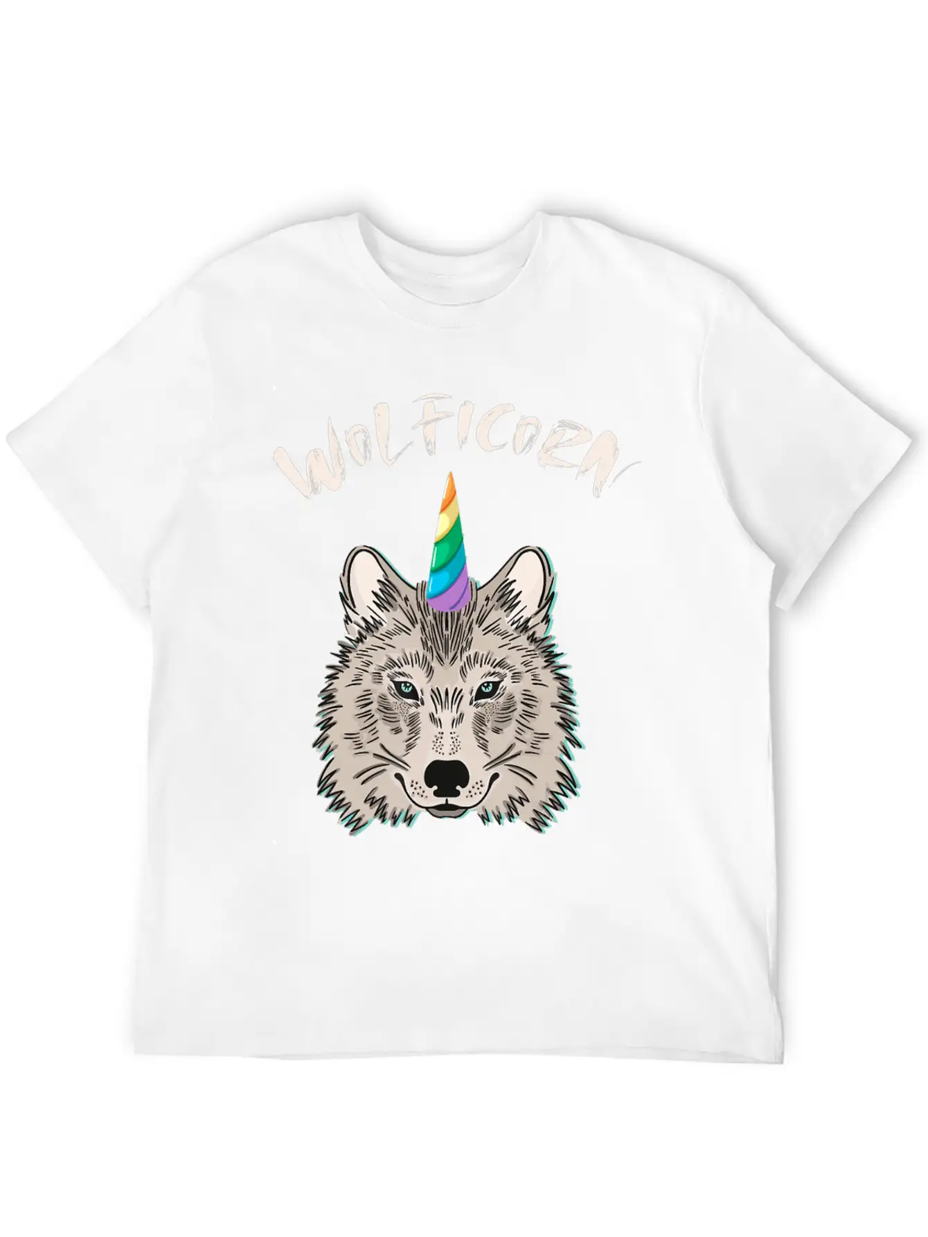 Funny Wolficorn Unicorn Wolf Halloween Party Easy Breathable Soft Cotton T-Shirt – Timeless Casual Look