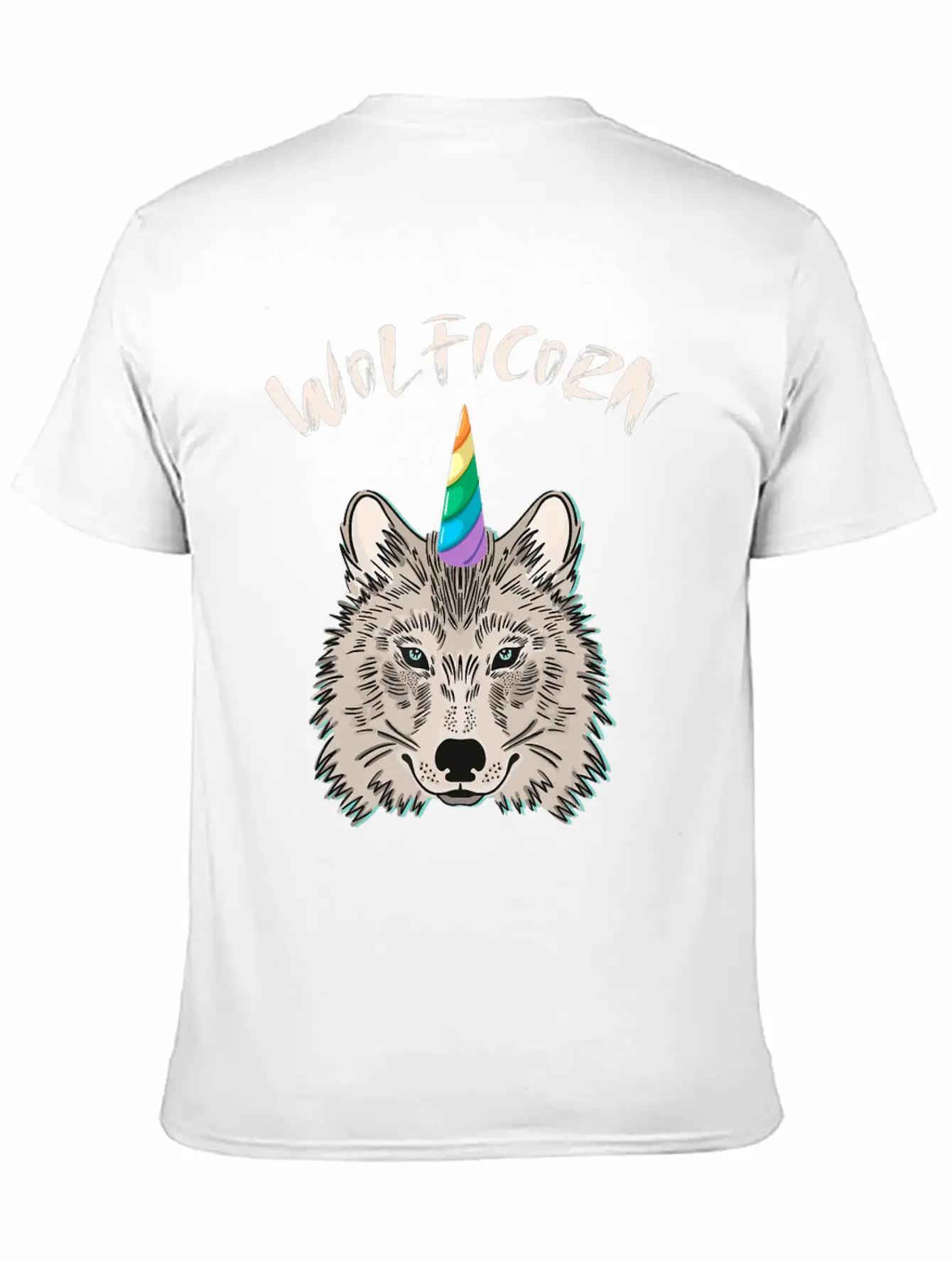 Funny Wolficorn Unicorn Wolf Halloween Party Easy Breathable Soft Cotton T-Shirt – Timeless Casual Look