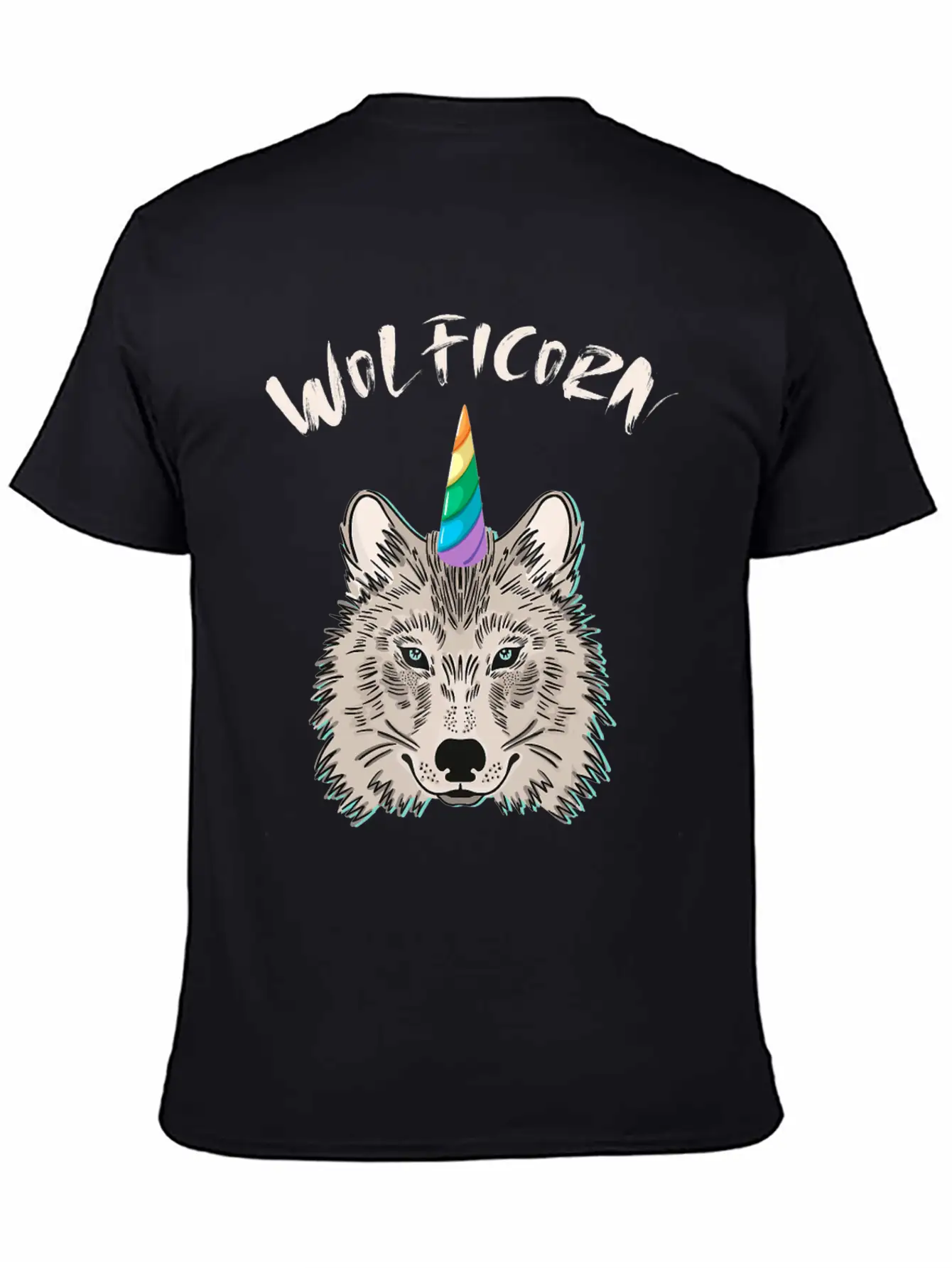 Funny Wolficorn Unicorn Wolf Halloween Party Easy Breathable Soft Cotton T-Shirt – Timeless Casual Look