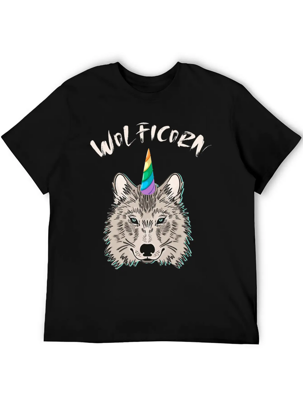 Funny Wolficorn Unicorn Wolf Halloween Party Easy Breathable Soft Cotton T-Shirt – Timeless Casual Look