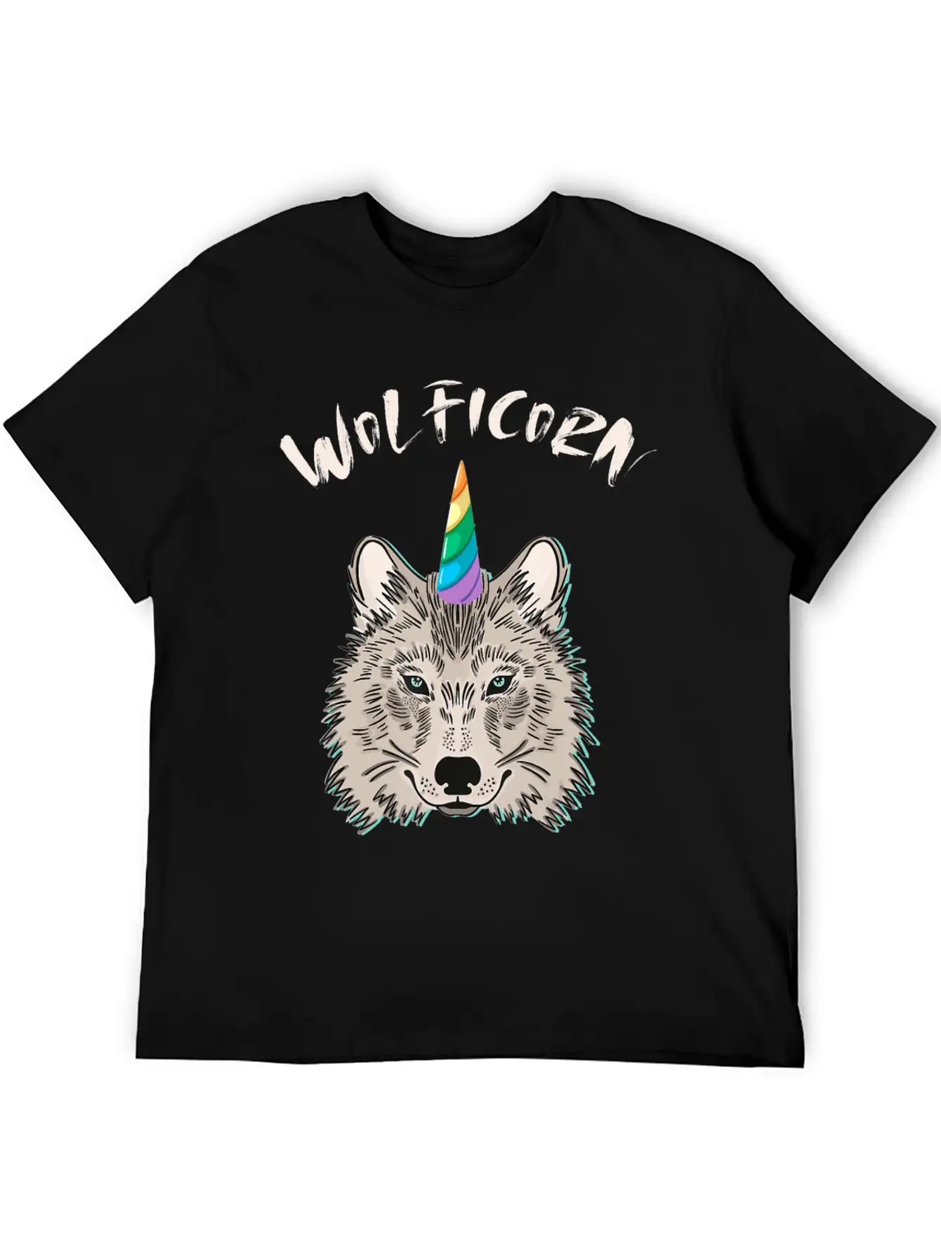 Funny Wolficorn Unicorn Wolf Halloween Party Easy Breathable Soft Cotton T-Shirt – Timeless Casual Look