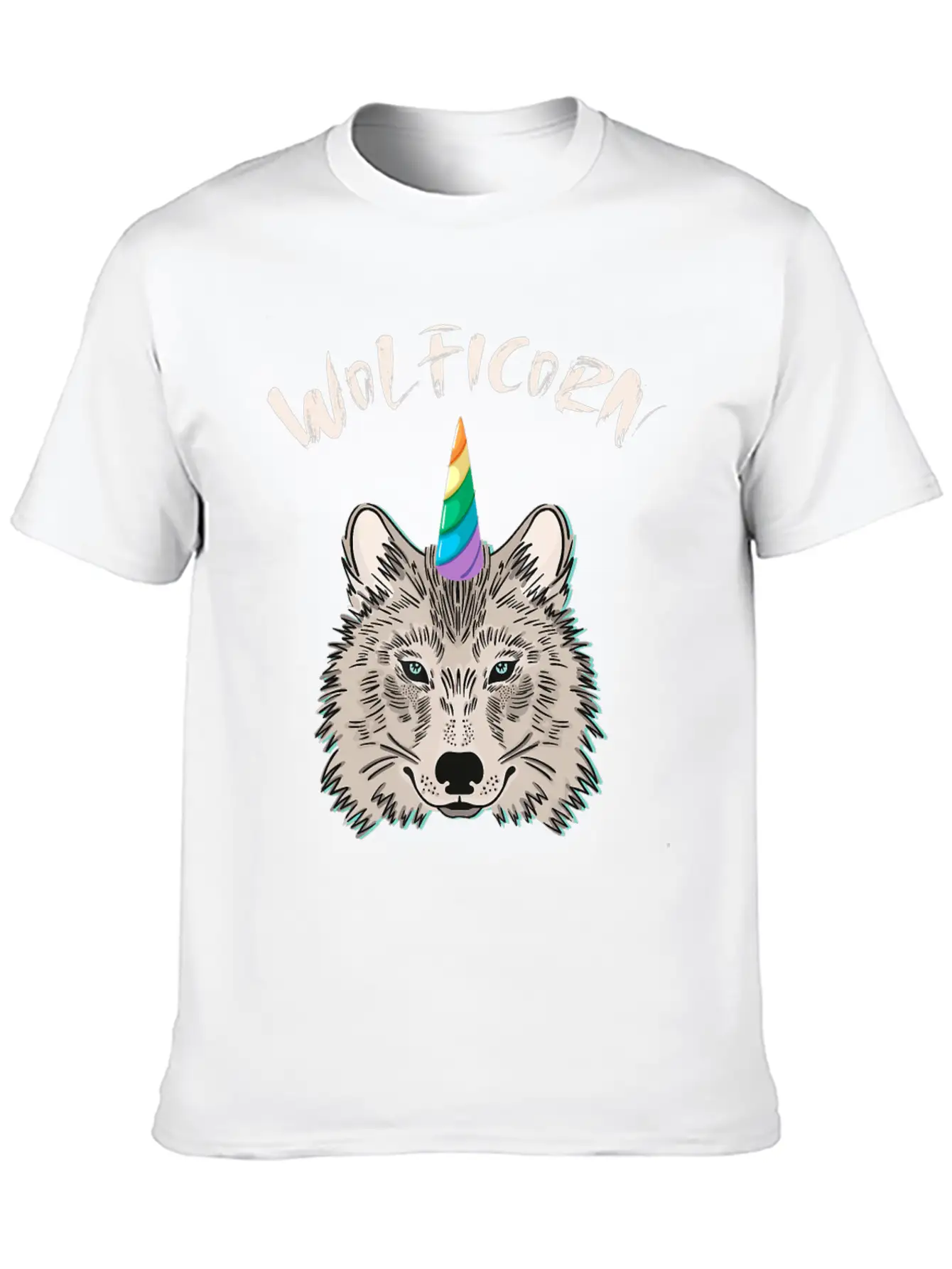 Funny Wolficorn Unicorn Wolf Halloween Party Easy Breathable Soft Cotton T-Shirt – Timeless Casual Look