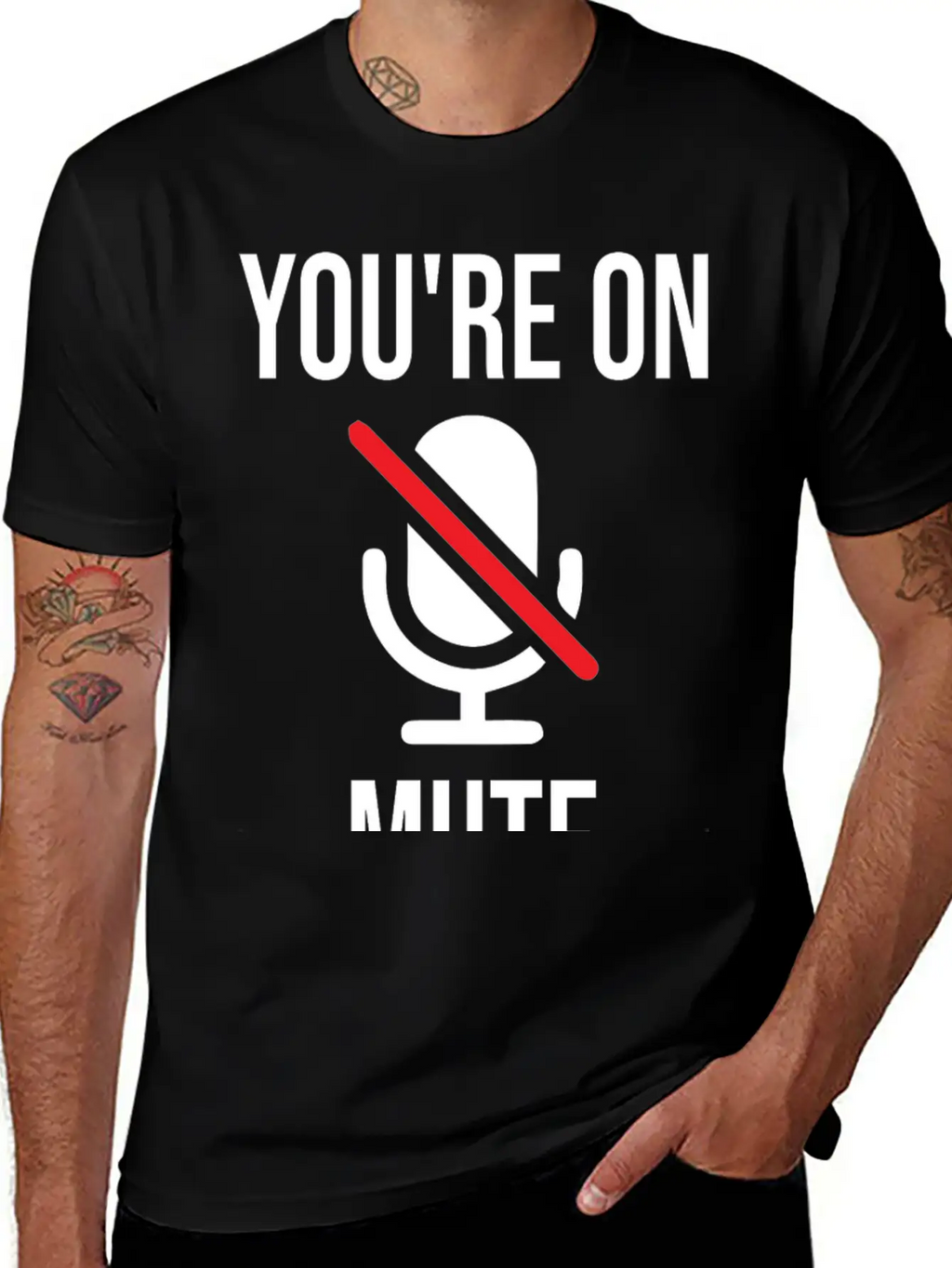 Funny Work From Home, You're On Mute Breathable Soft Cotton T-Shirt – Timeless Casual Look