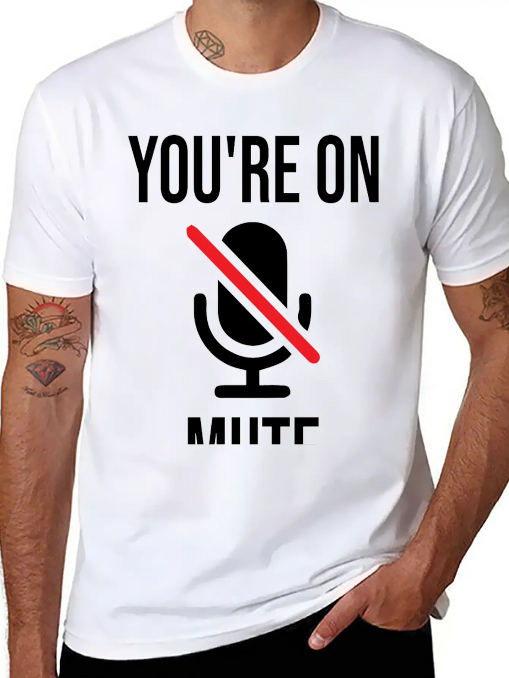 Funny Work From Home, You're On Mute Breathable Soft Cotton T-Shirt – Timeless Casual Look
