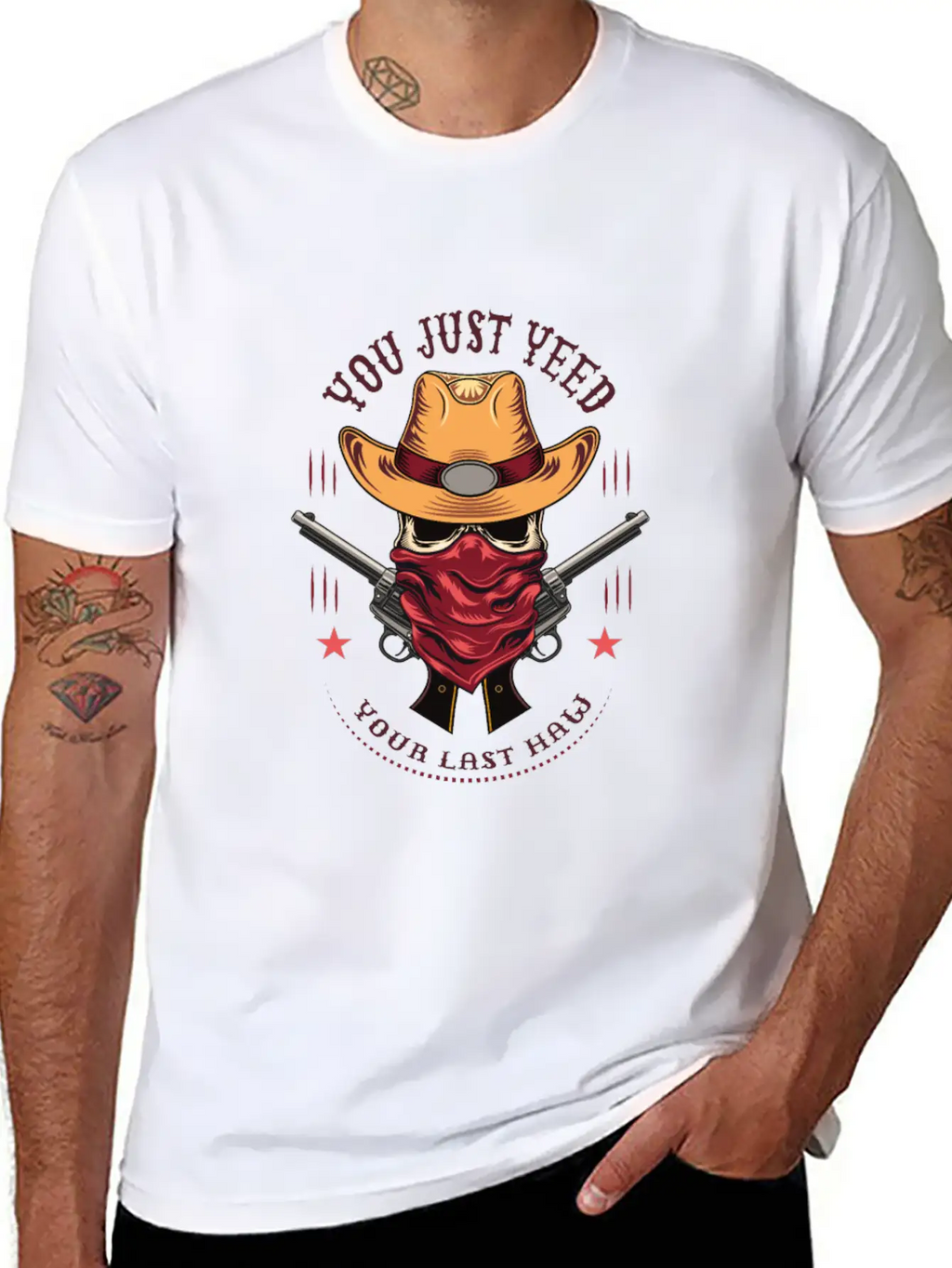 Funny You Just Yee'd Your Last Haw Cowboy Meme Breathable Graphic T-Shirt – Perfect For Casual Days