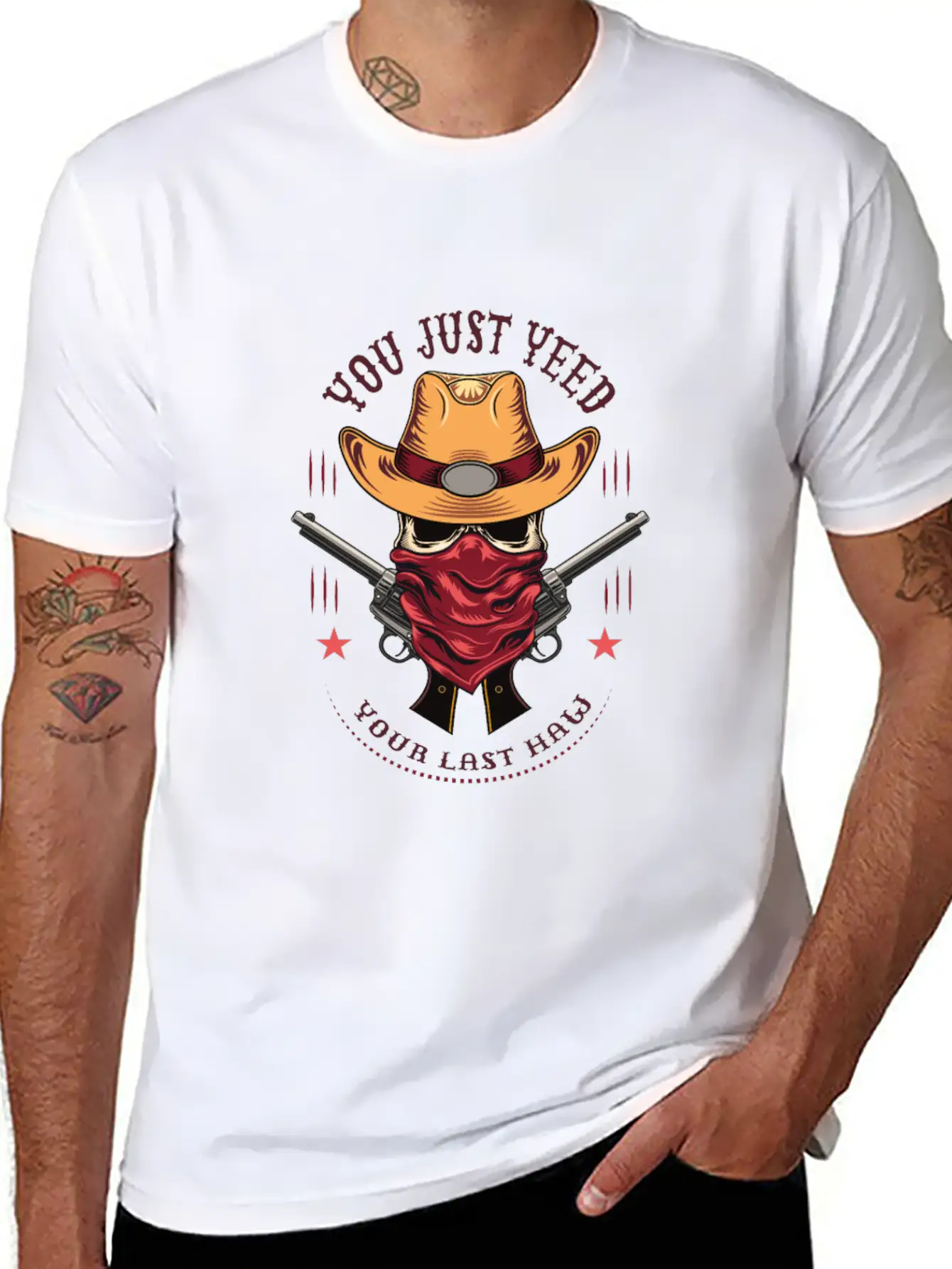 Funny You Just Yee'd Your Last Haw Cowboy Meme Breathable Graphic T-Shirt – Perfect For Casual Days