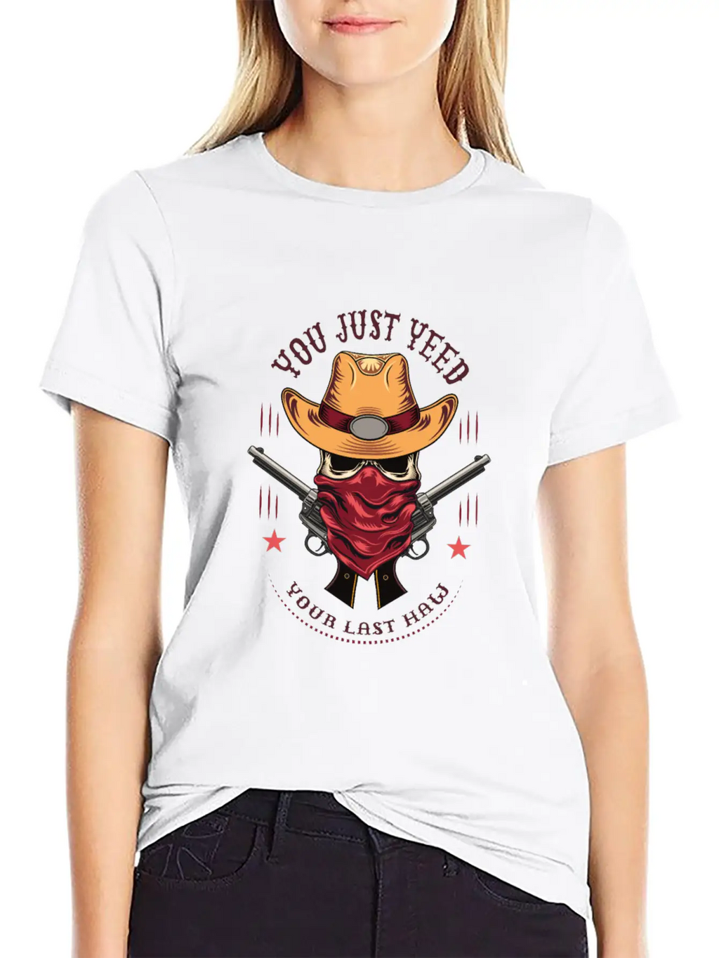 Funny You Just Yee'd Your Last Haw Cowboy Meme Breathable Graphic T-Shirt – Perfect For Casual Days