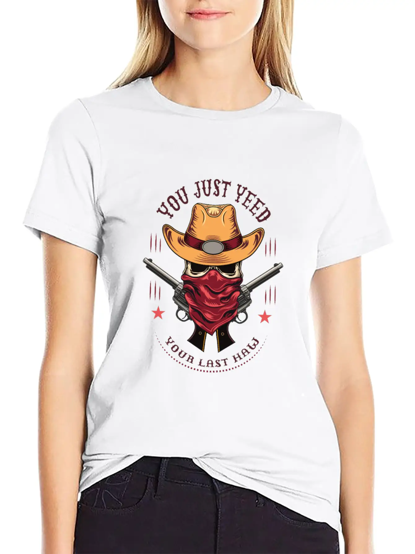 Funny You Just Yee'd Your Last Haw Cowboy Meme Breathable Graphic T-Shirt – Perfect For Casual Days