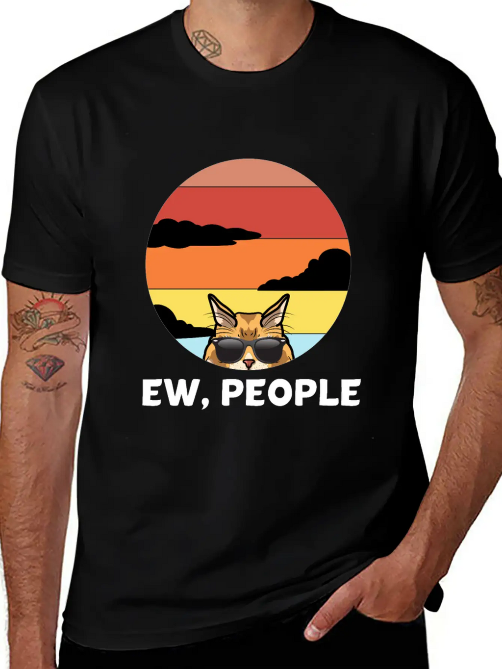 FunnyMeh Cat - Maine Gift For Cat Lovers Breathable Soft Cotton T-Shirt – Timeless Casual Look