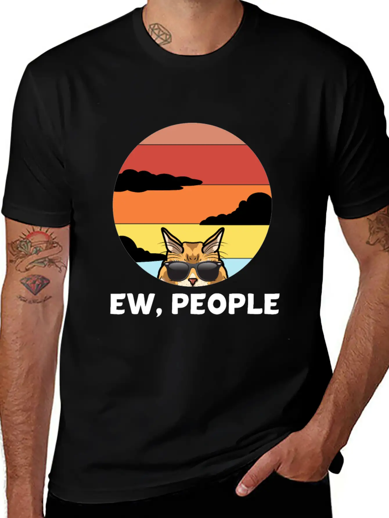 FunnyMeh Cat - Maine Gift For Cat Lovers Breathable Soft Cotton T-Shirt – Timeless Casual Look
