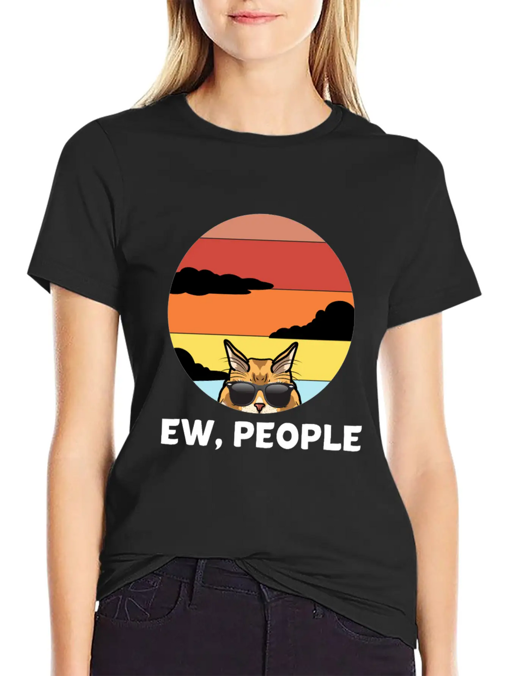 FunnyMeh Cat - Maine Gift For Cat Lovers Breathable Soft Cotton T-Shirt – Timeless Casual Look