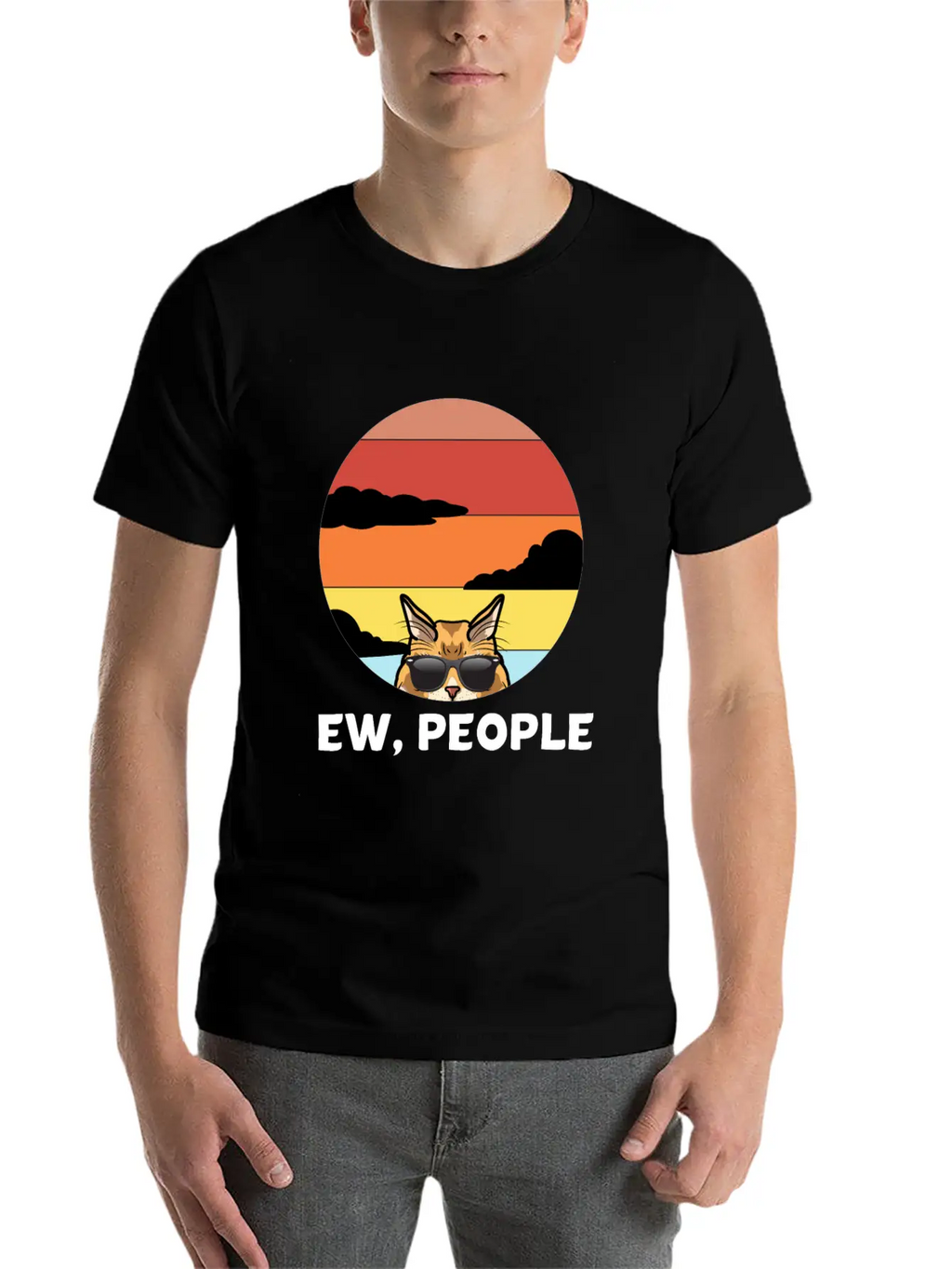 FunnyMeh Cat - Maine Gift For Cat Lovers Breathable Soft Cotton T-Shirt – Timeless Casual Look