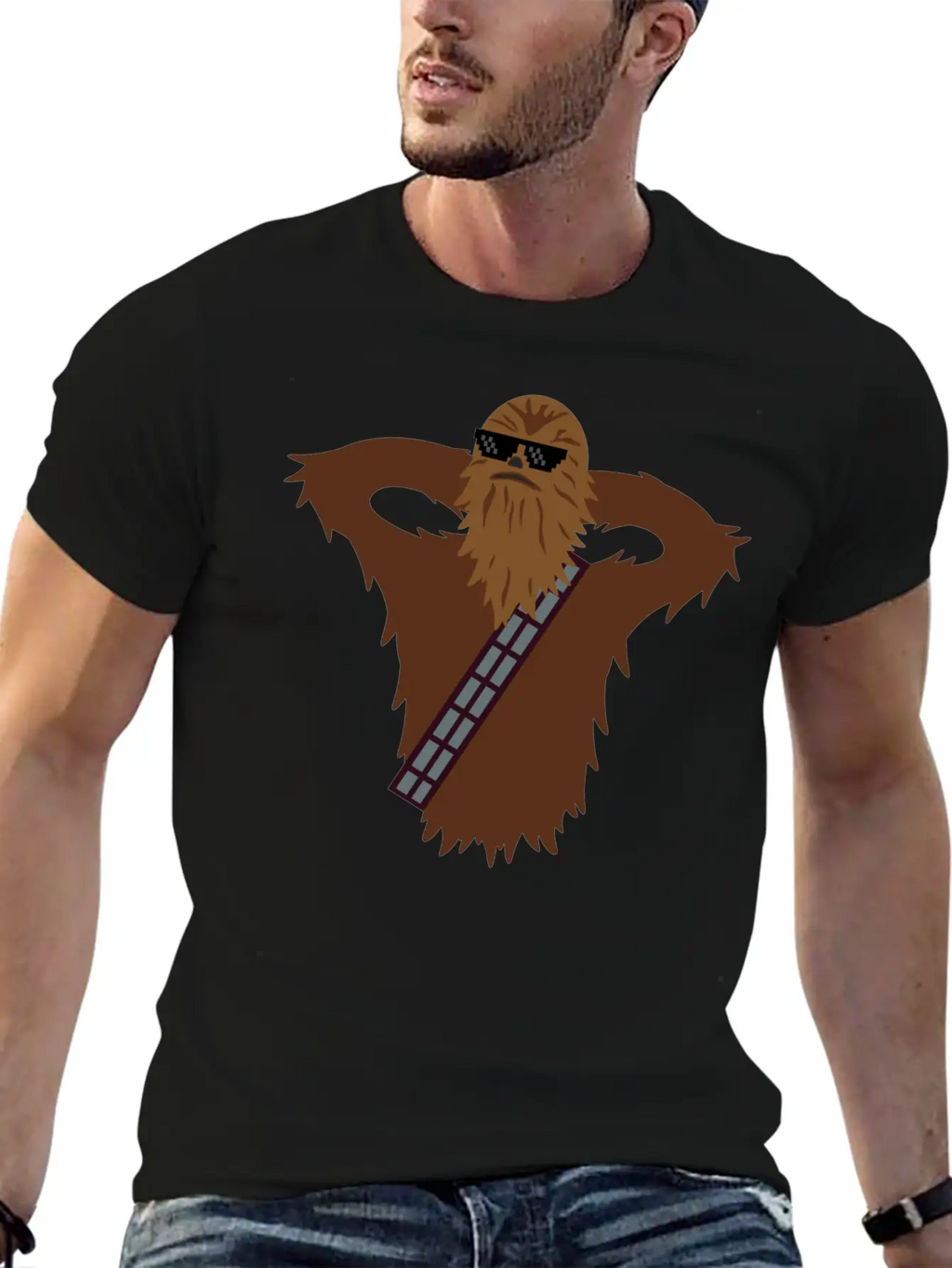 Furry Monster Relaxes Casual Graphic T-Shirt – Simple And Comfortable Daily Wear
