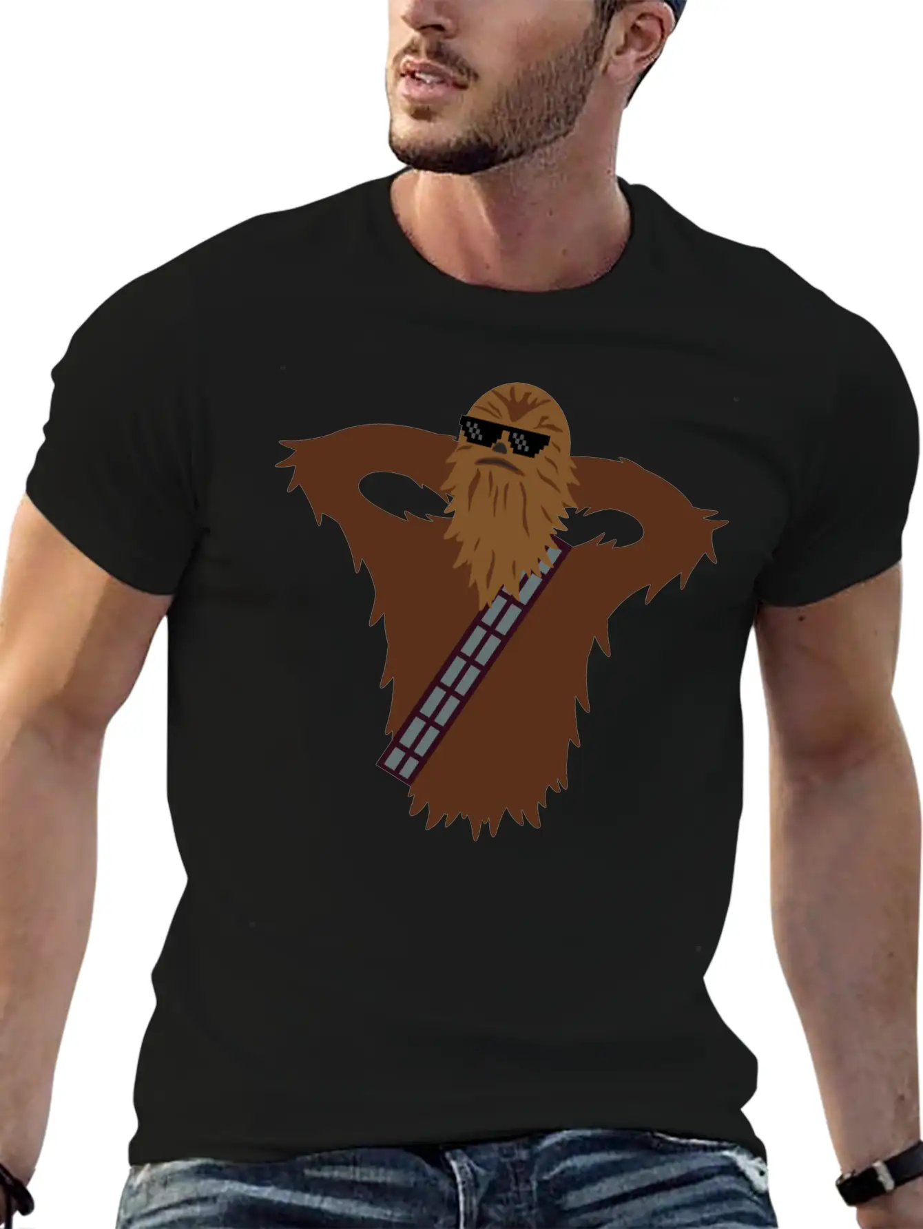 Furry Monster Relaxes Casual Graphic T-Shirt – Simple And Comfortable Daily Wear