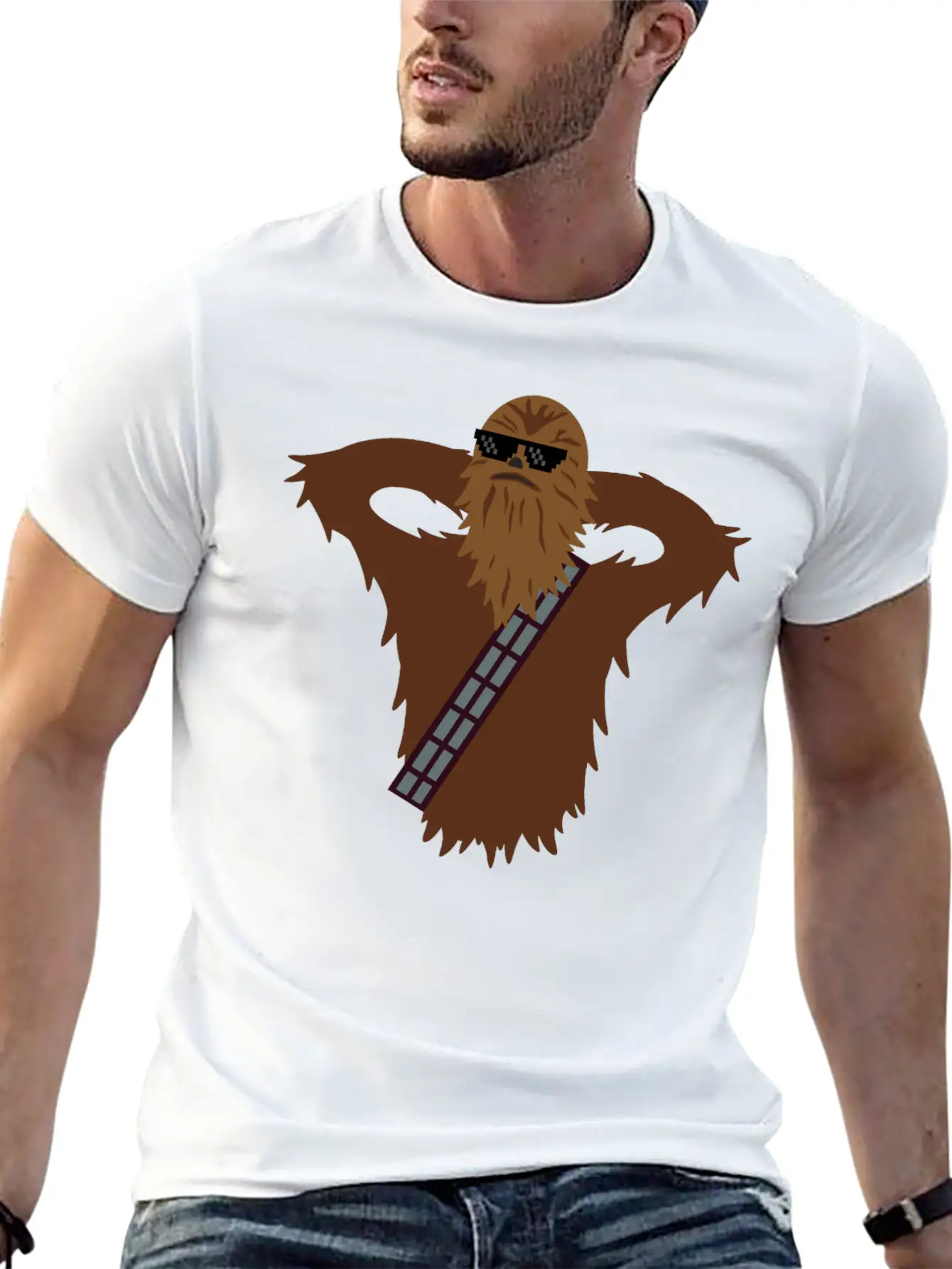 Furry Monster Relaxes Casual Graphic T-Shirt – Simple And Comfortable Daily Wear