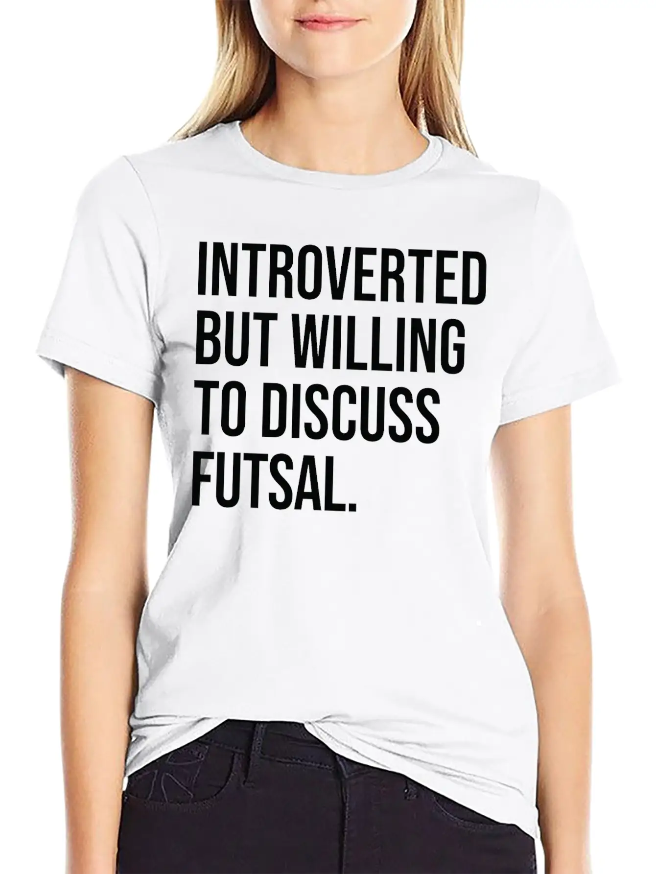 Futsal Funny Introverted Sport Saying Unisex Casual T-Shirt – Clean Design For Daily Comfort
