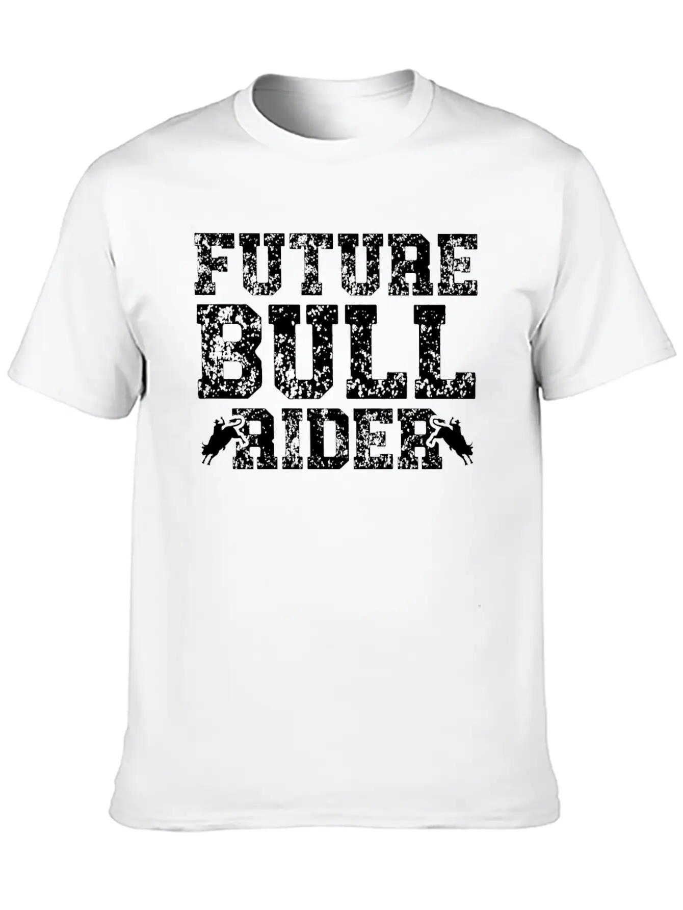 Future Bull Rider Bull Riding Western Rodeo Cowboy Unisex Short Sleeve Soft Cotton T-Shirt – Casual Everyday Wear